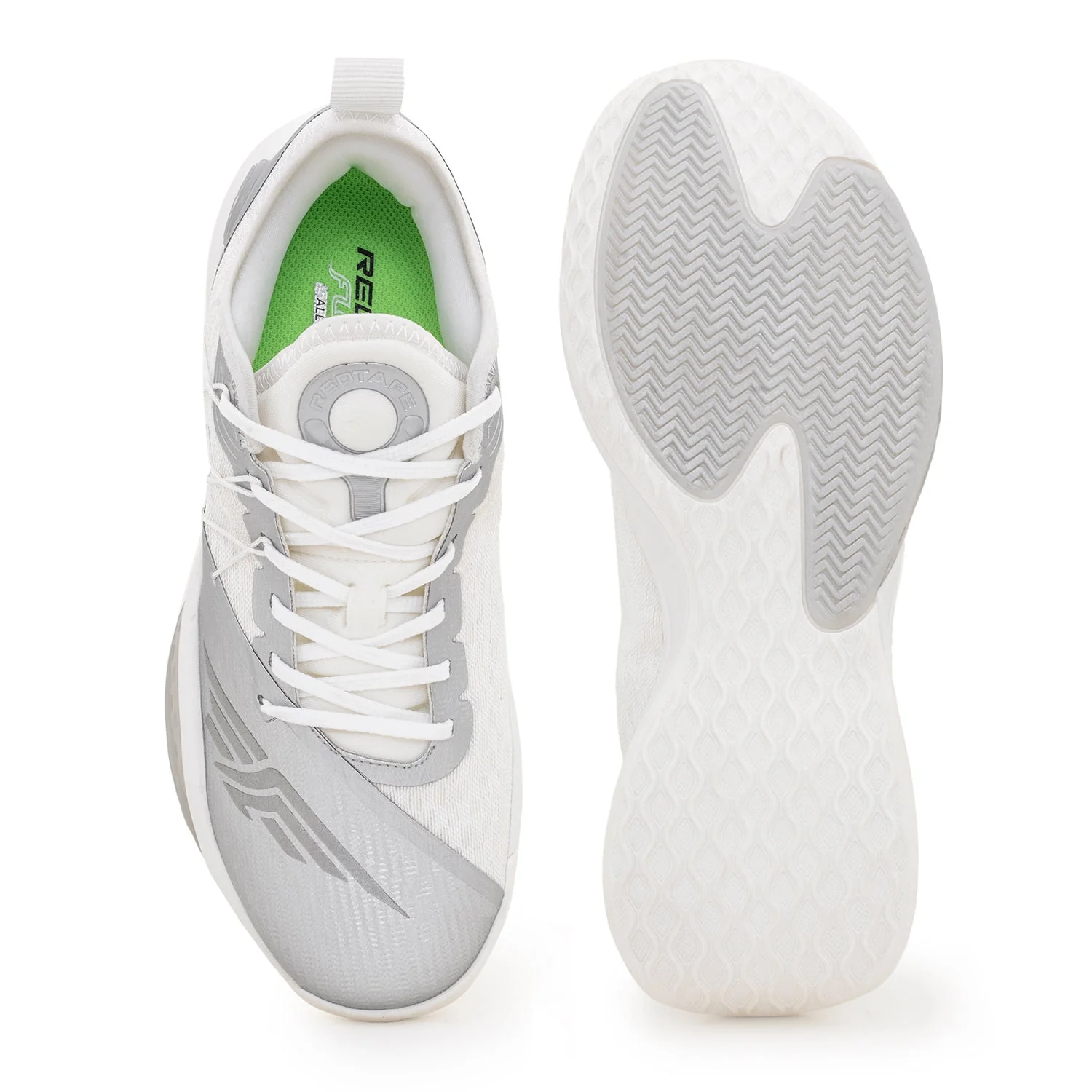 Basketball Shoes for Men in White and Grey - Image 5