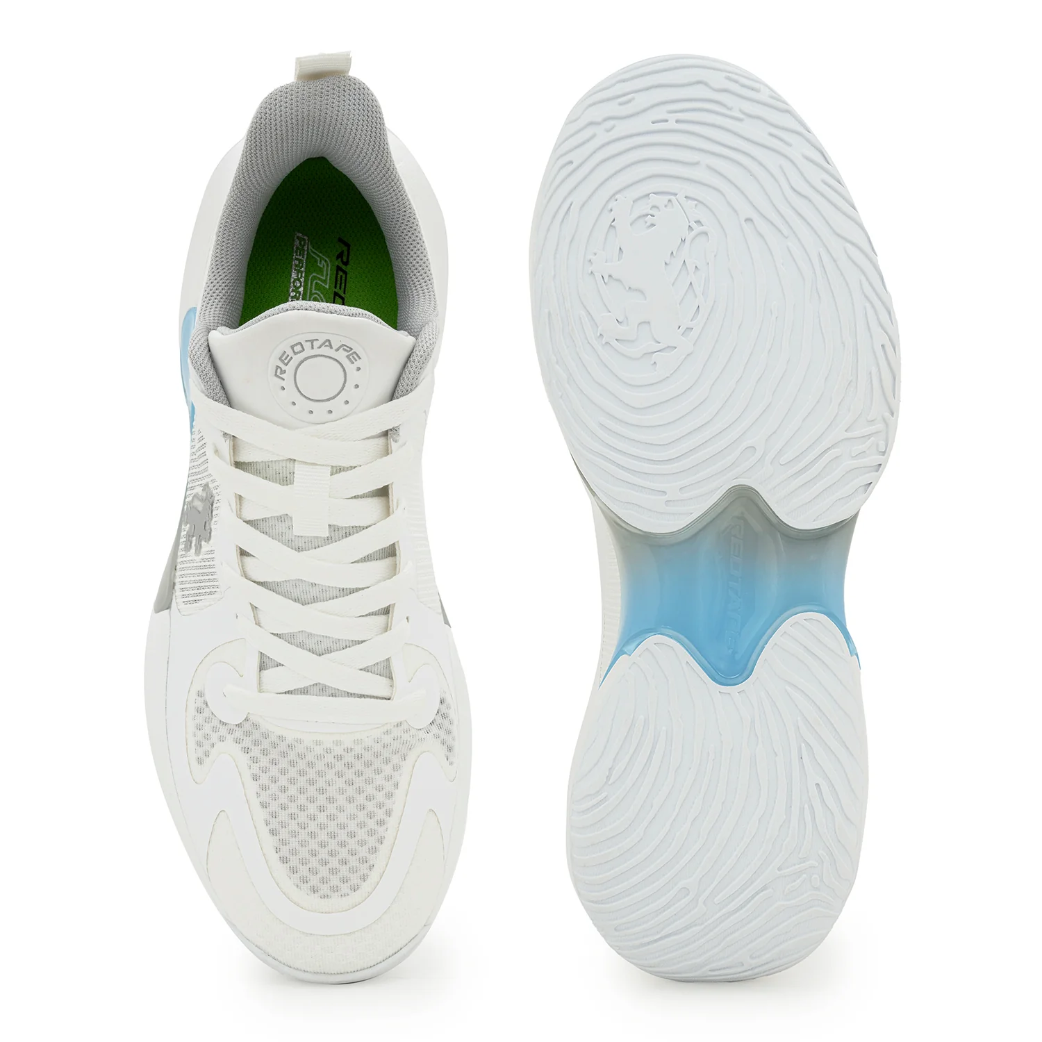 Basketball Shoes for Men in White and Grey - Image 5