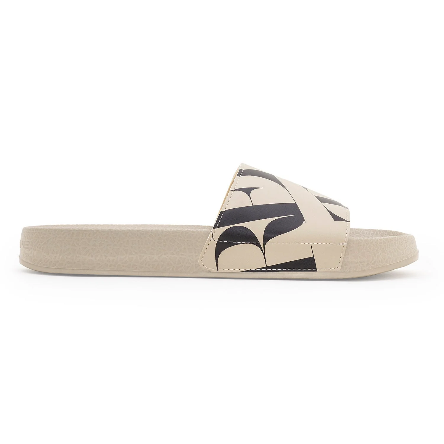 Beige Casual Pool Sliders for Men | Everyday Comfort - Image 2