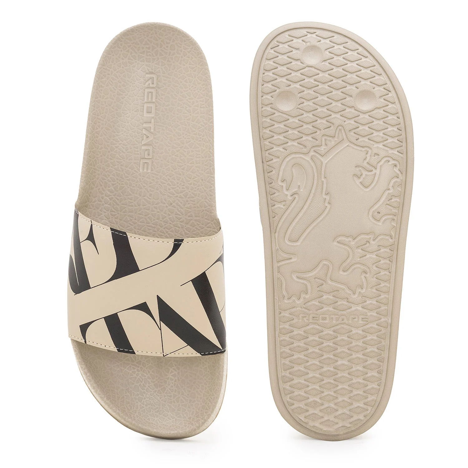 Beige Casual Pool Sliders for Men | Everyday Comfort - Image 5
