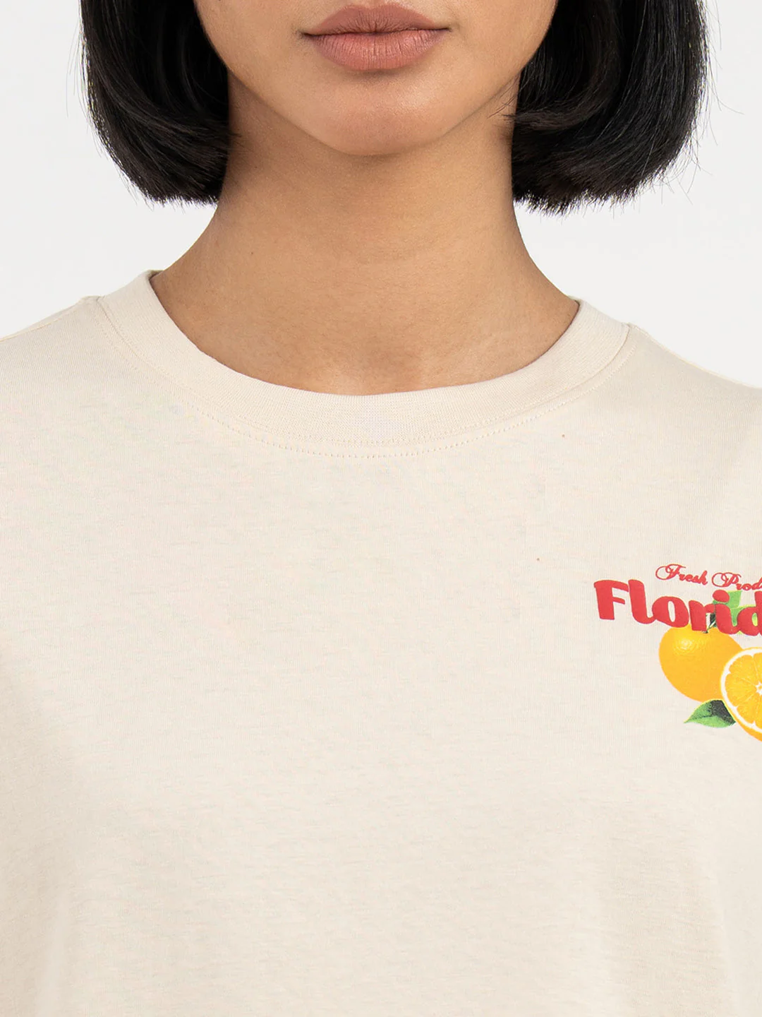Beige T-Shirt for Women - Image 4