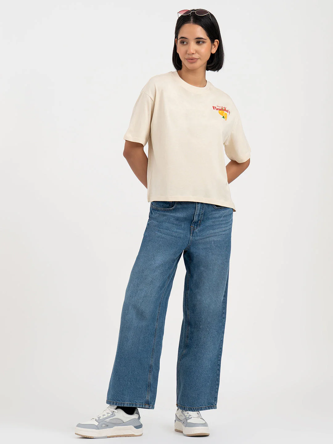 Beige T-Shirt for Women - Image 5