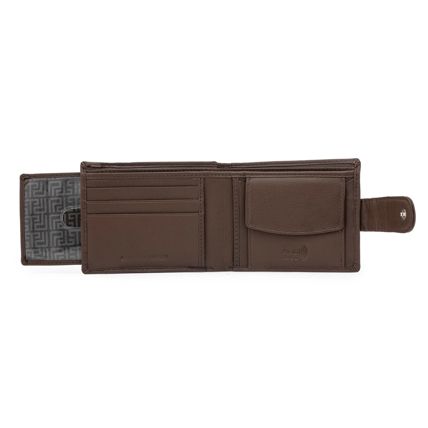 Bifold Leather Wallet with RFID Protection for Men| Stay Organized and Secure - Image 5