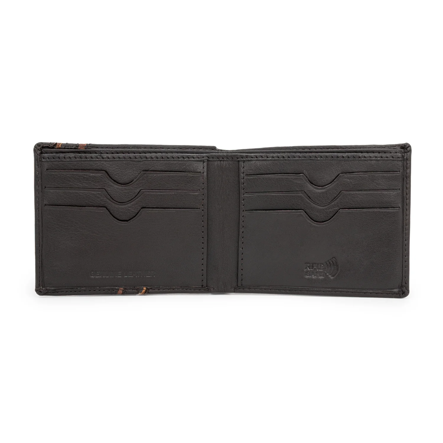 Bifold Leather Wallet with RFID Protection for Men| Stay Organized and Secure - Image 3