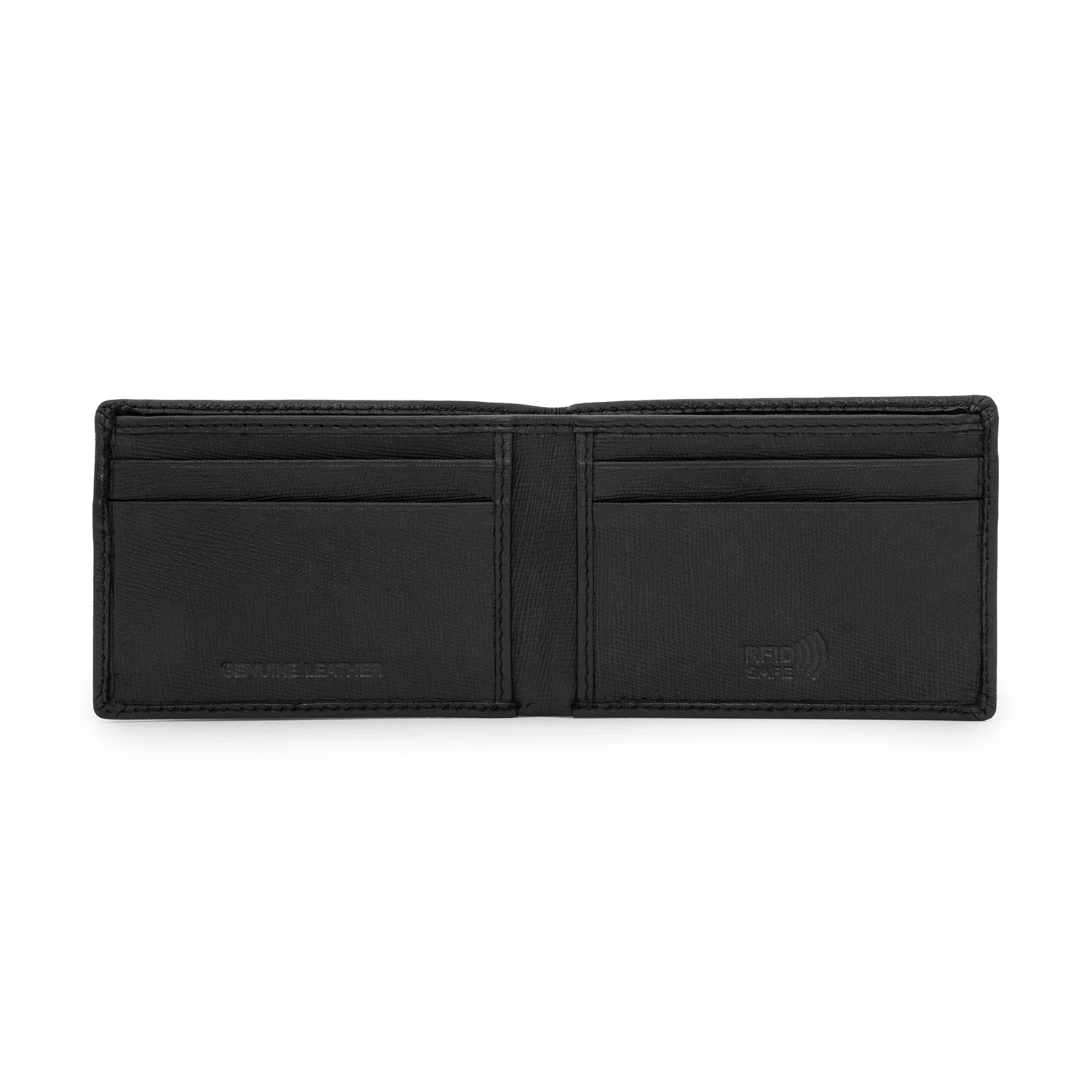 Bifold Leather Wallet with RFID Protection for Men - Image 4