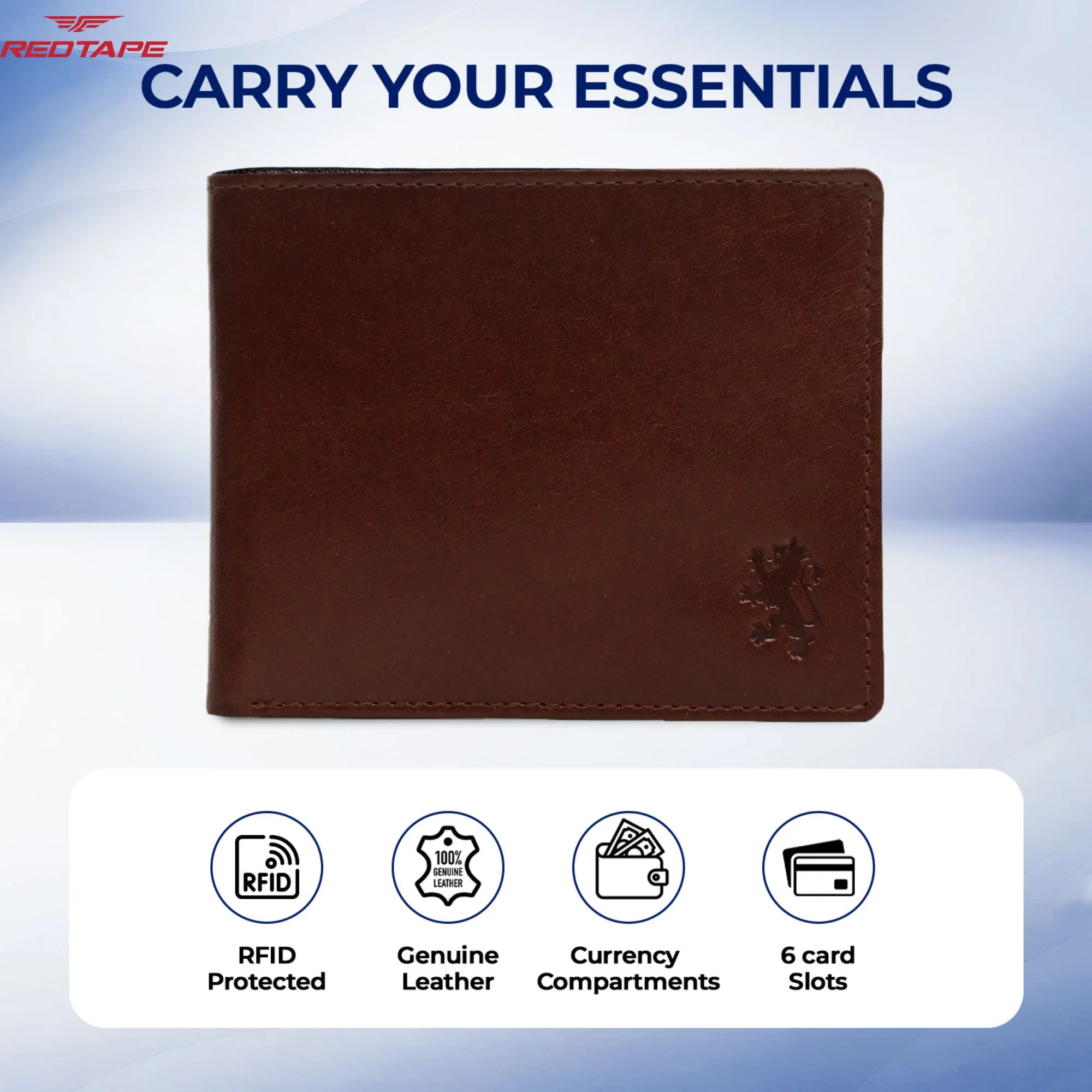 Men's Brown Leather Wallet - Image 4