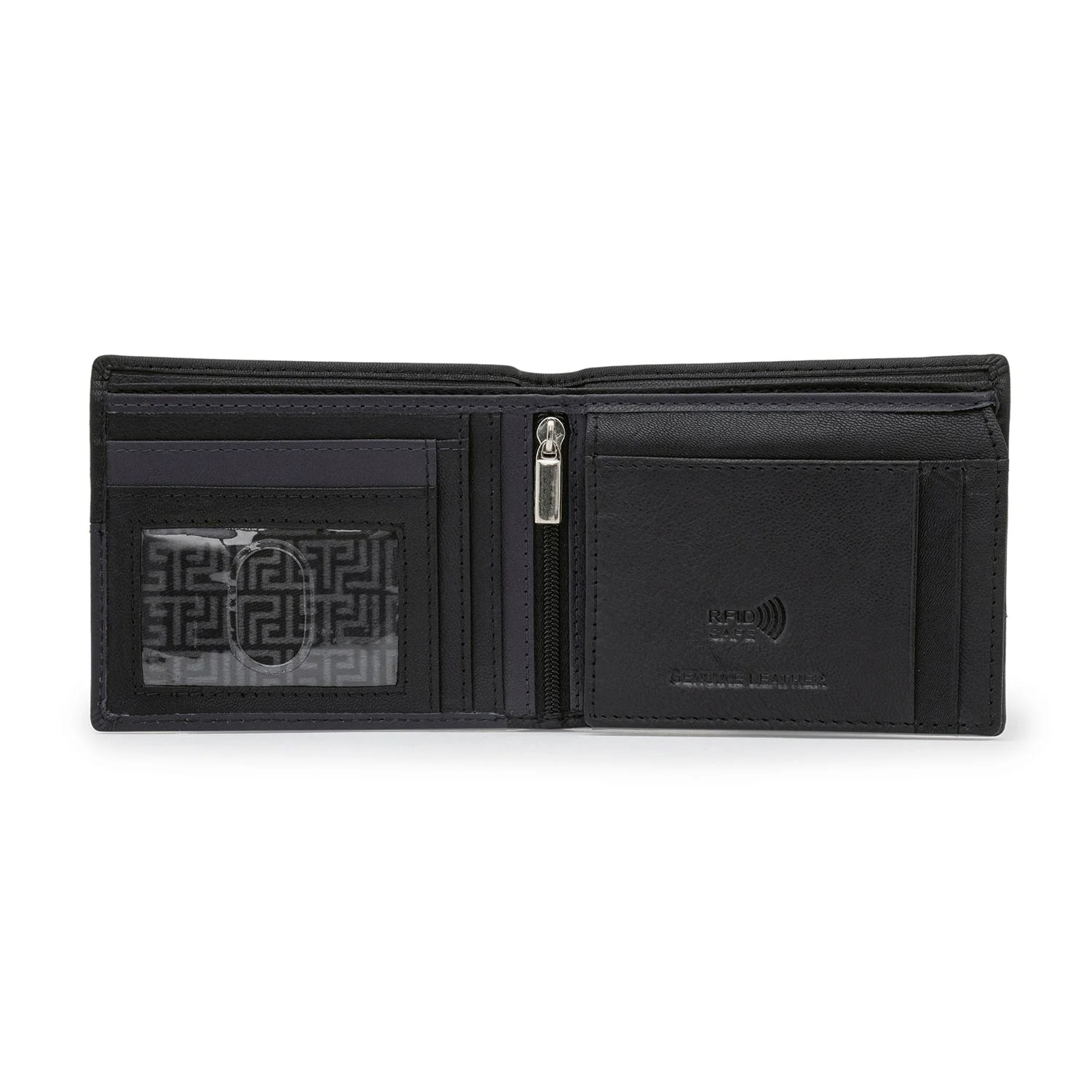 Bifold Leather Wallet with RFID Protection for Men| Stay Organized and Secure - Image 3