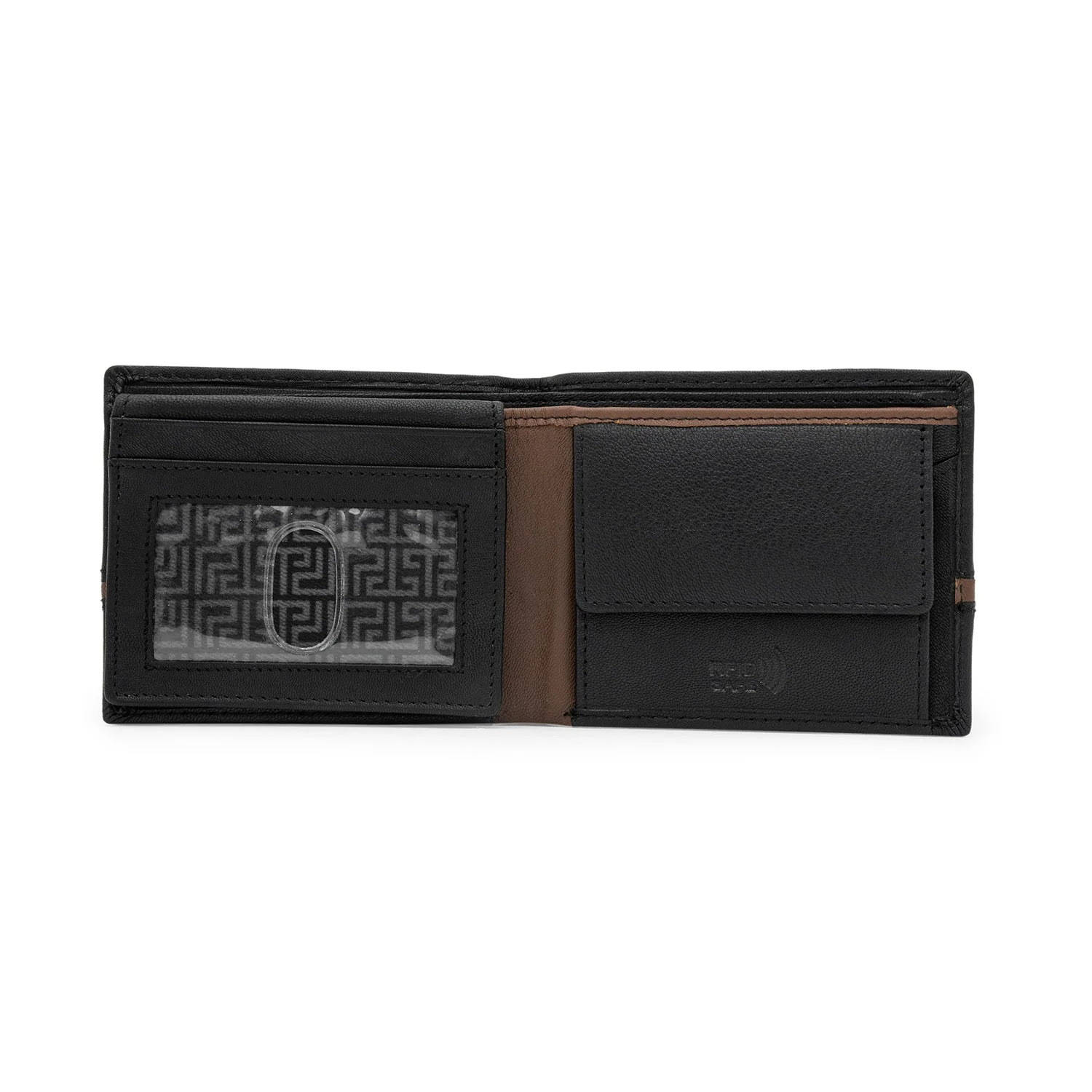 Bifold Leather Wallet with RFID Protection for Men| Stay Organized and Secure - Image 3