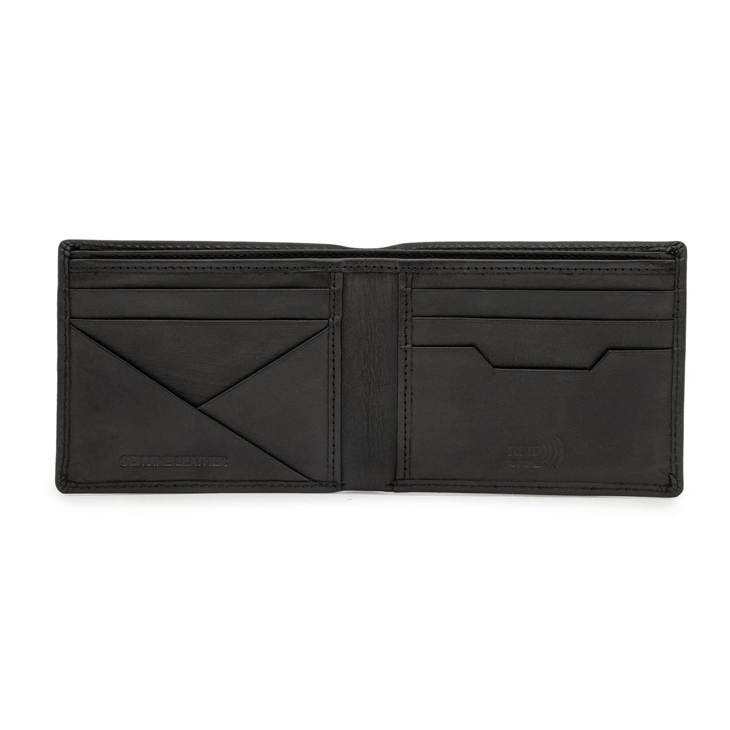 Bifold Leather Wallet with RFID Protection for Men| Stay Organized and Secure - Image 3