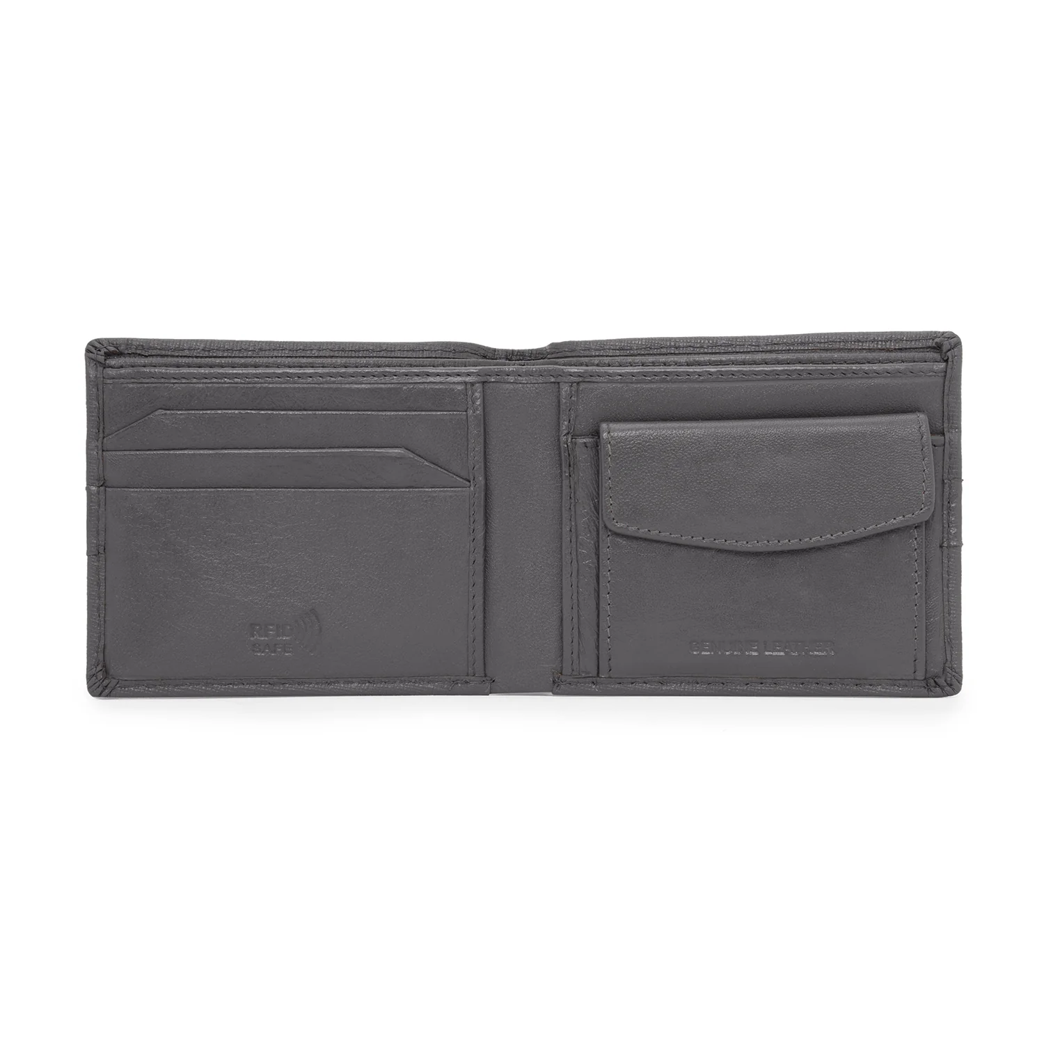 Bifold Leather Wallet with RFID Protection for Men - Image 4