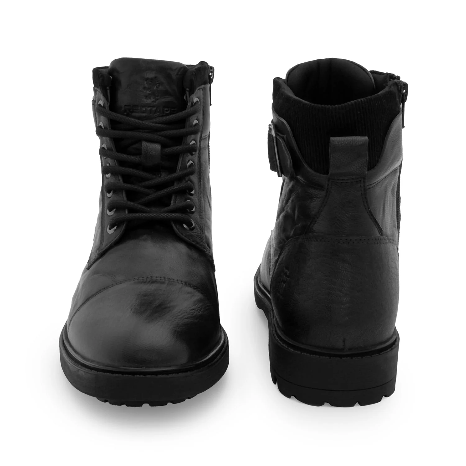 Biker Boots for Men in Black | High Top Boots - Image 4