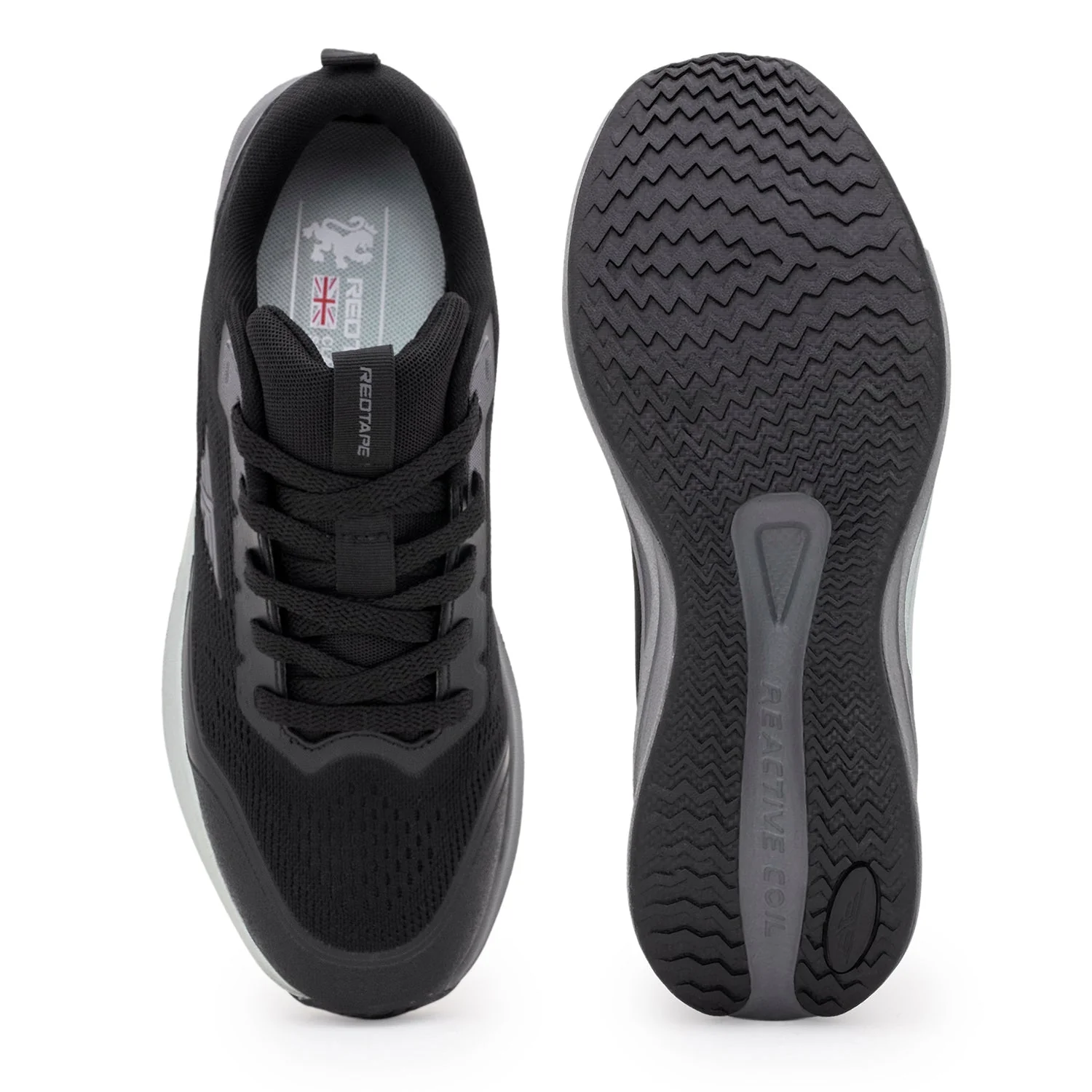 Black and Grey Sports Shoes for Men - Image 5