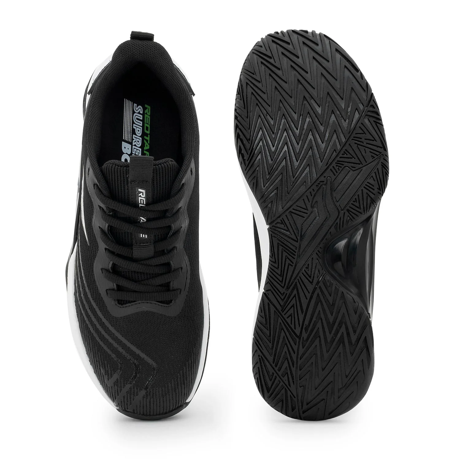 Black and White Basketball-Inspired Shoes for Men - Image 5