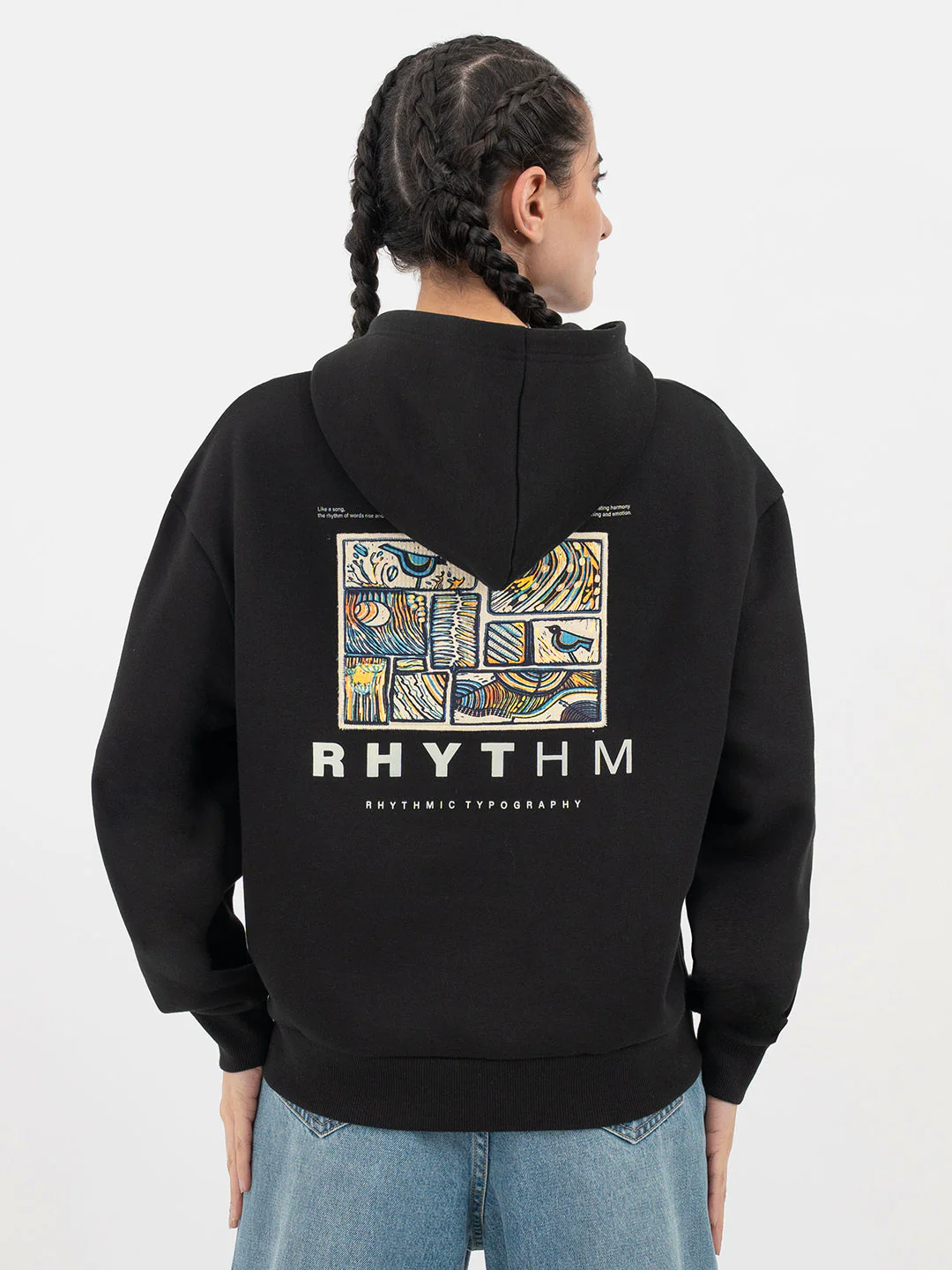 Black Hoodie for Women - Image 3