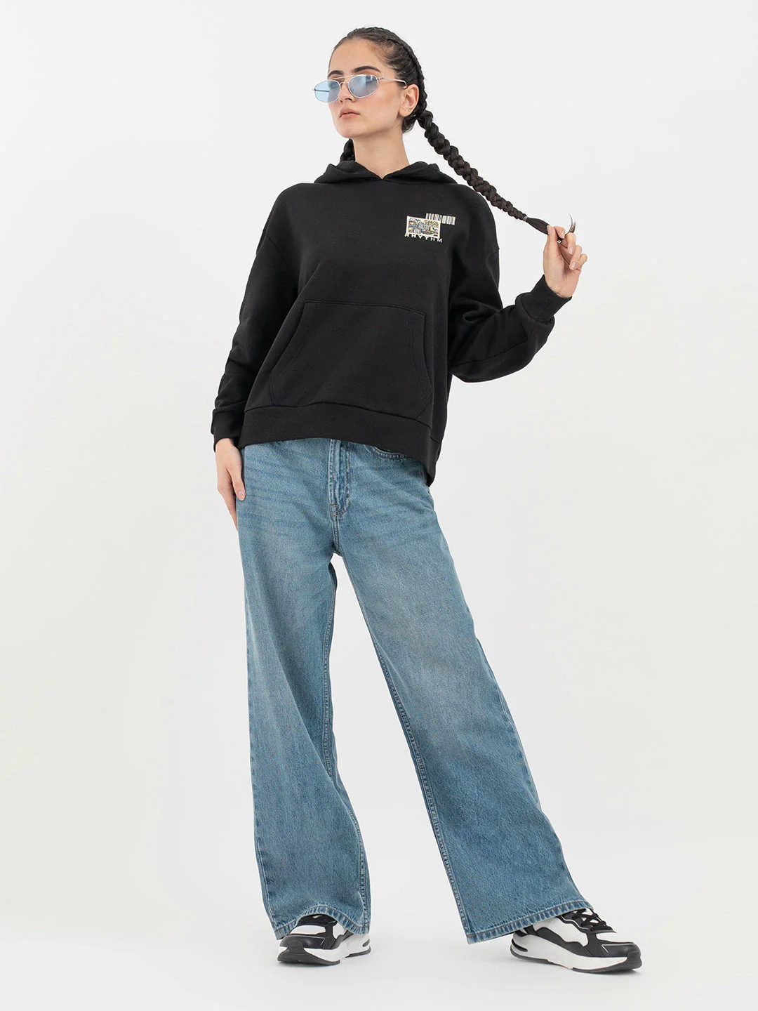 Black Hoodie for Women - Image 5