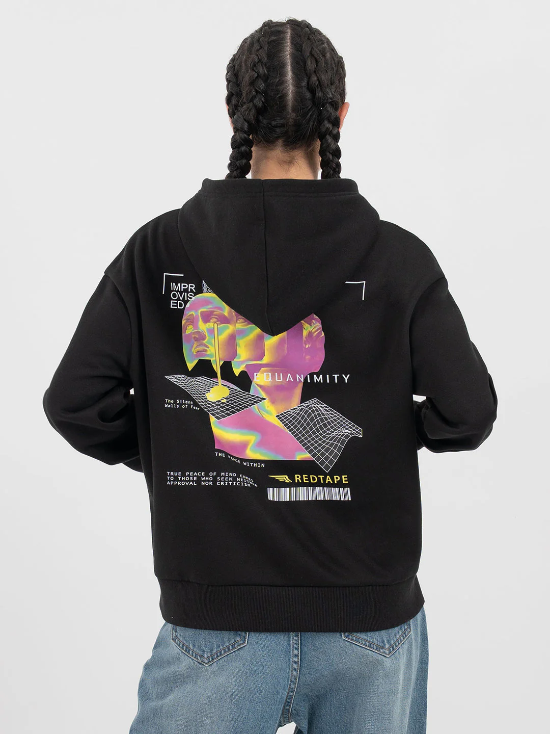 Black Hoodie for Women - Image 3