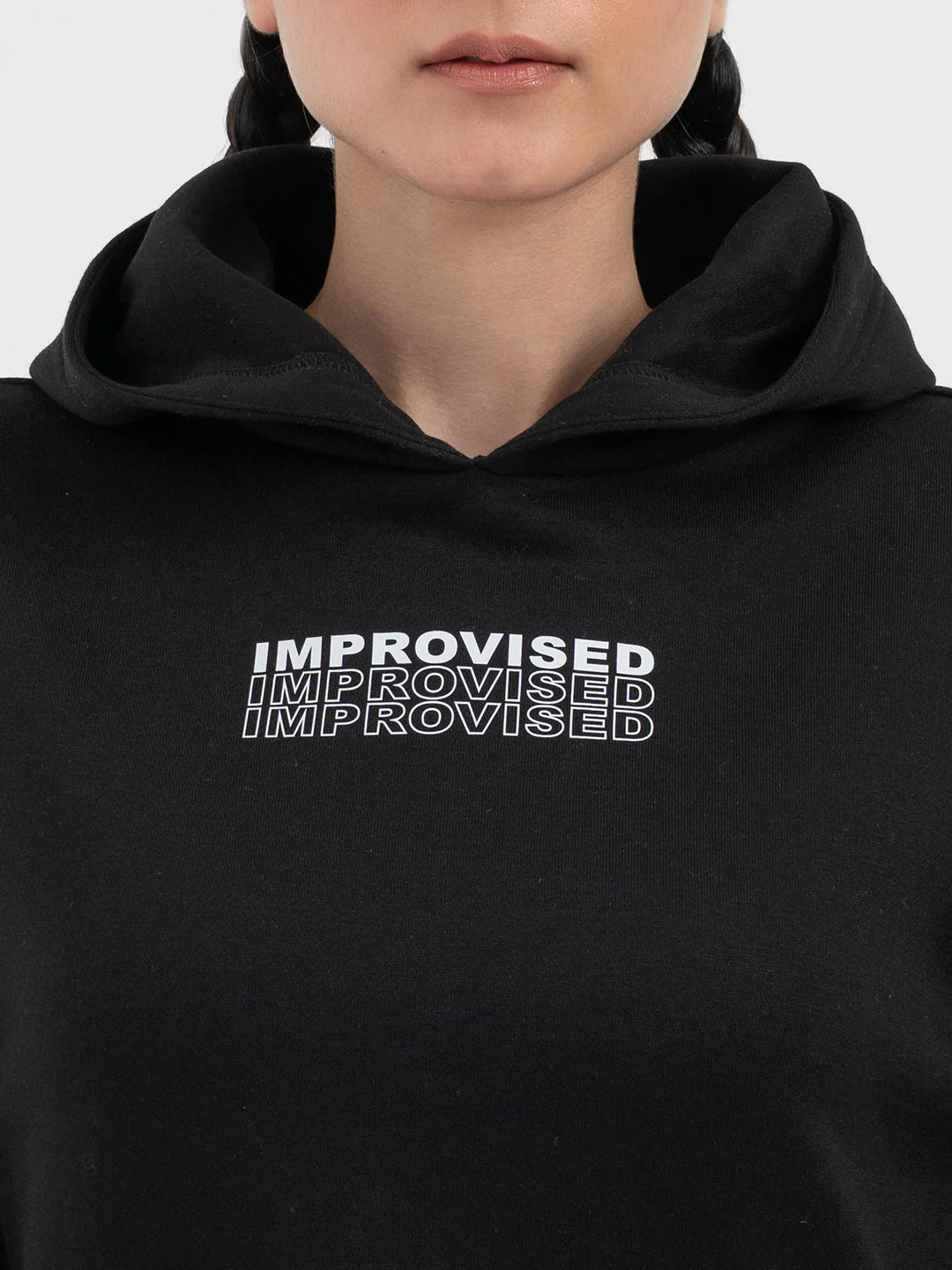 Black Hoodie for Women - Image 4