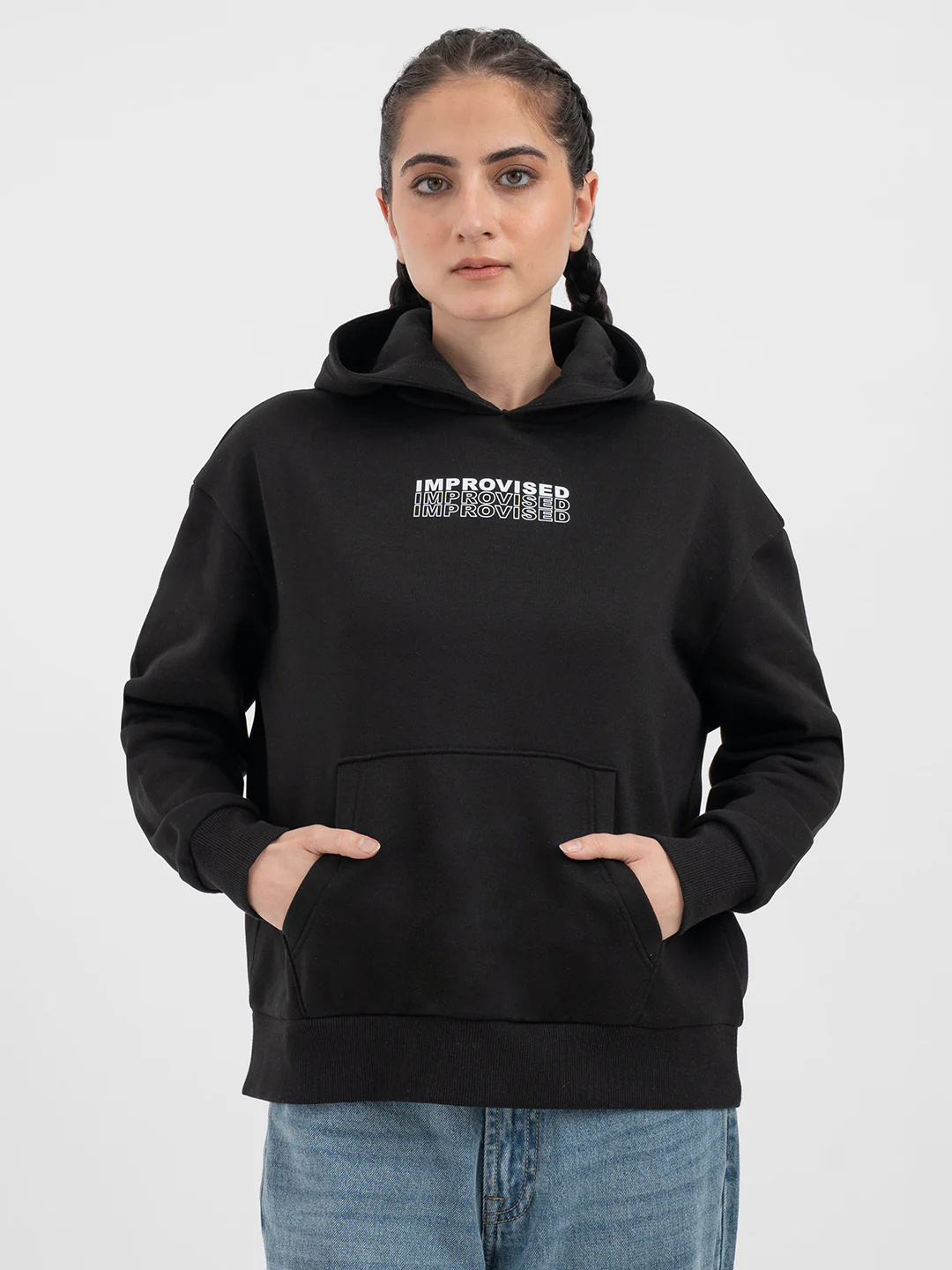 Black Hoodie for Women - Image 7