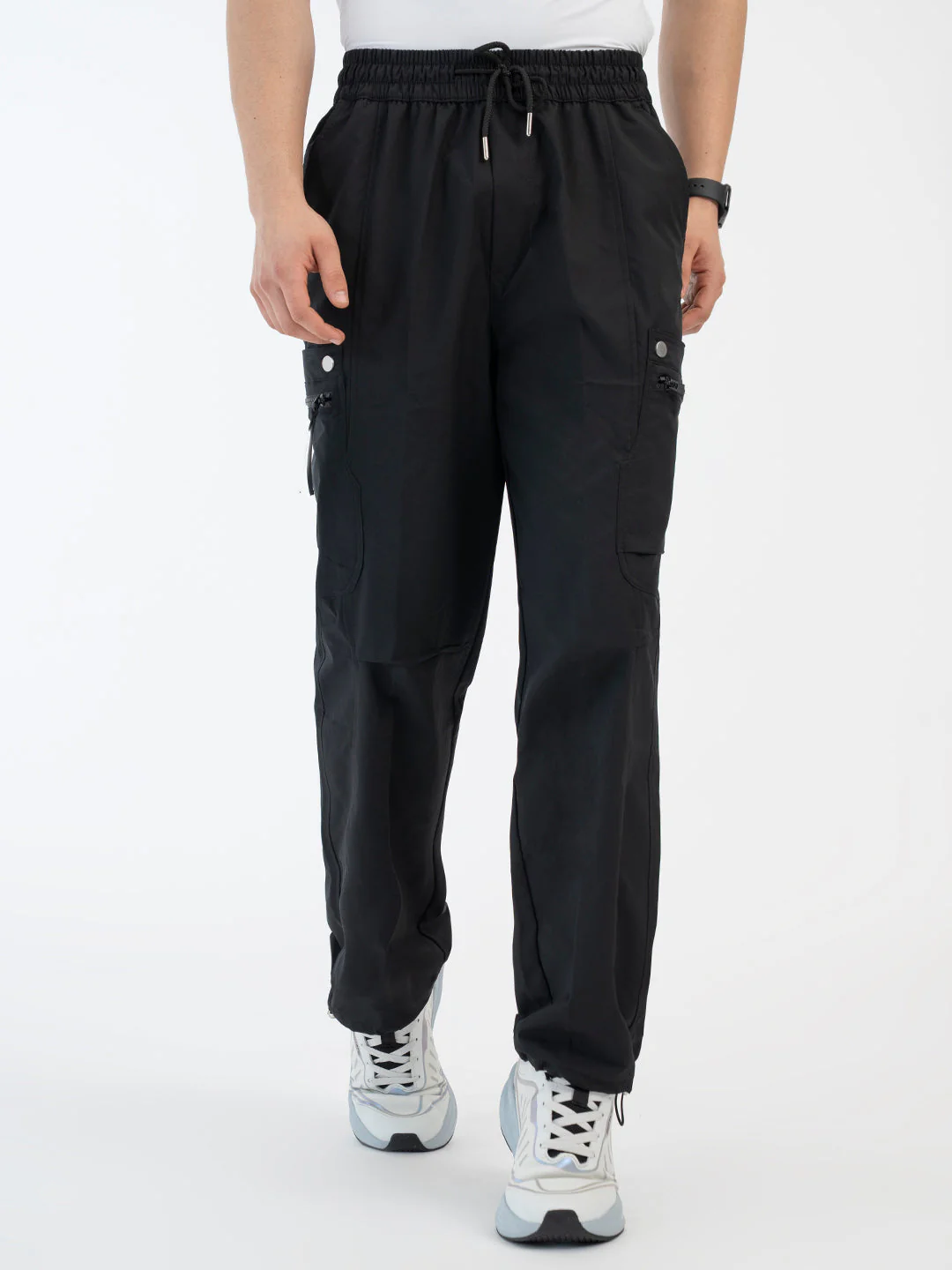 Red Tape Black Pants for Men - Image 7