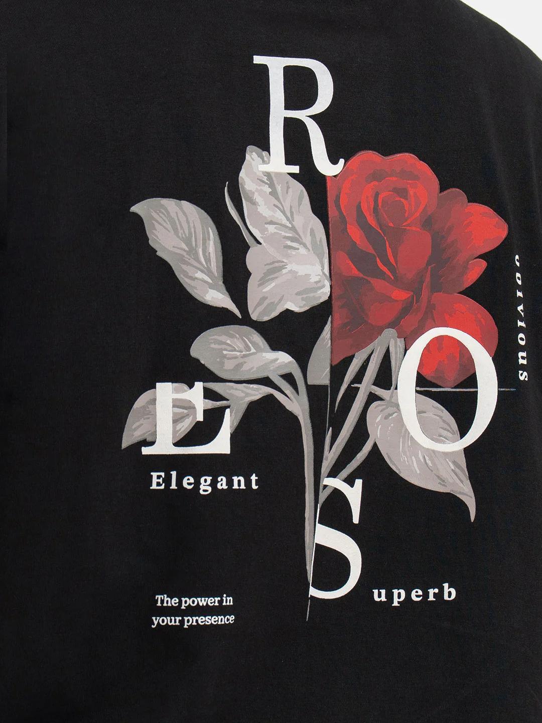 T-Shirts for Women in Black | Graphic Half Sleeve T Shirt - Image 7