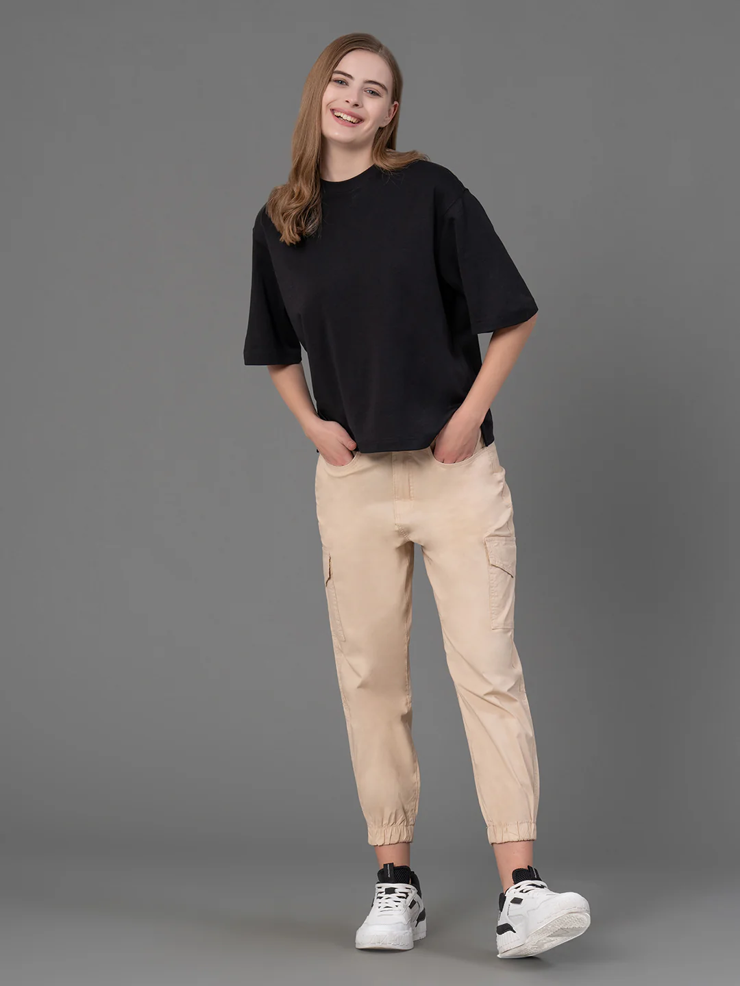 Black Oversized T-Shirt for Women - Image 5