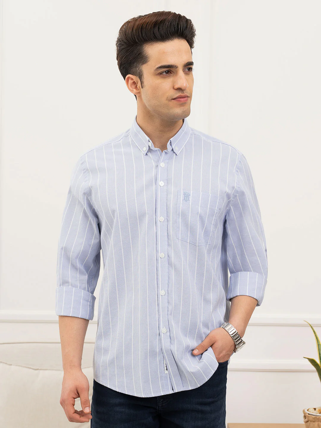 Blue Shirt for Men - Image 2