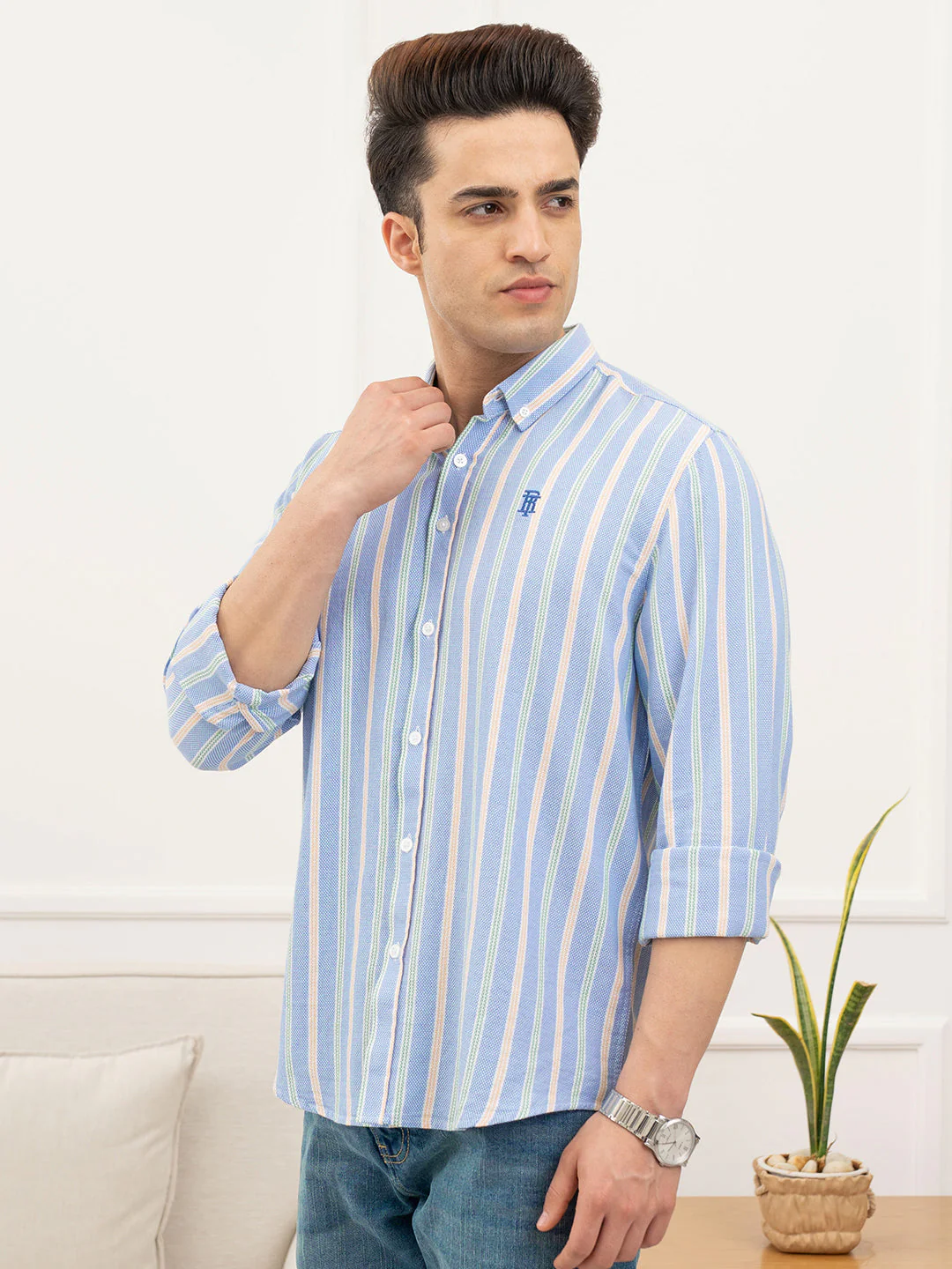 Blue Shirt for Men - Image 3
