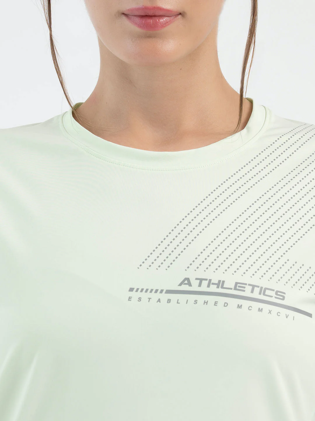 Bright Green Activewear T-Shirt for Women - Image 5