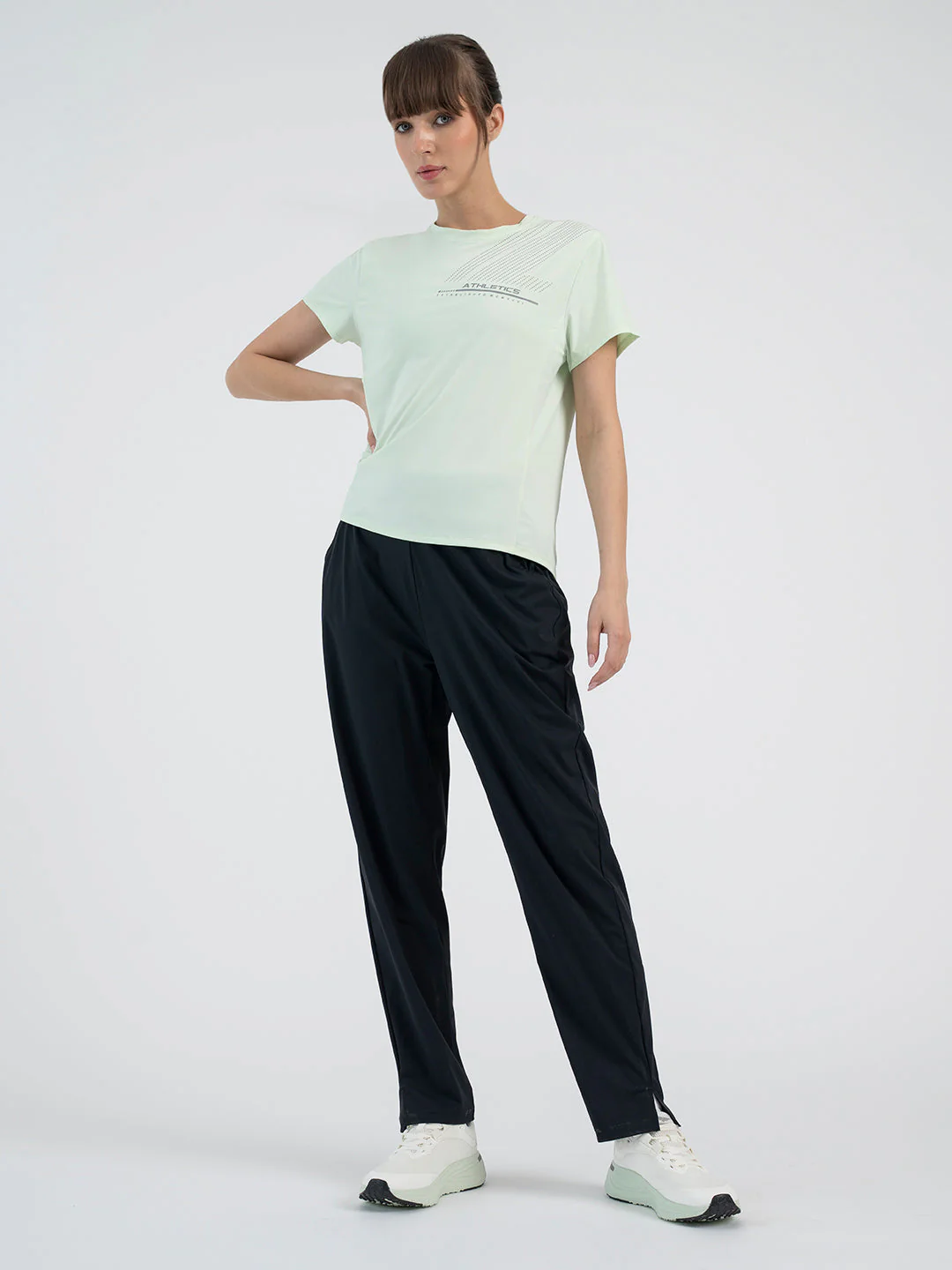 Bright Green Activewear T-Shirt for Women - Image 6
