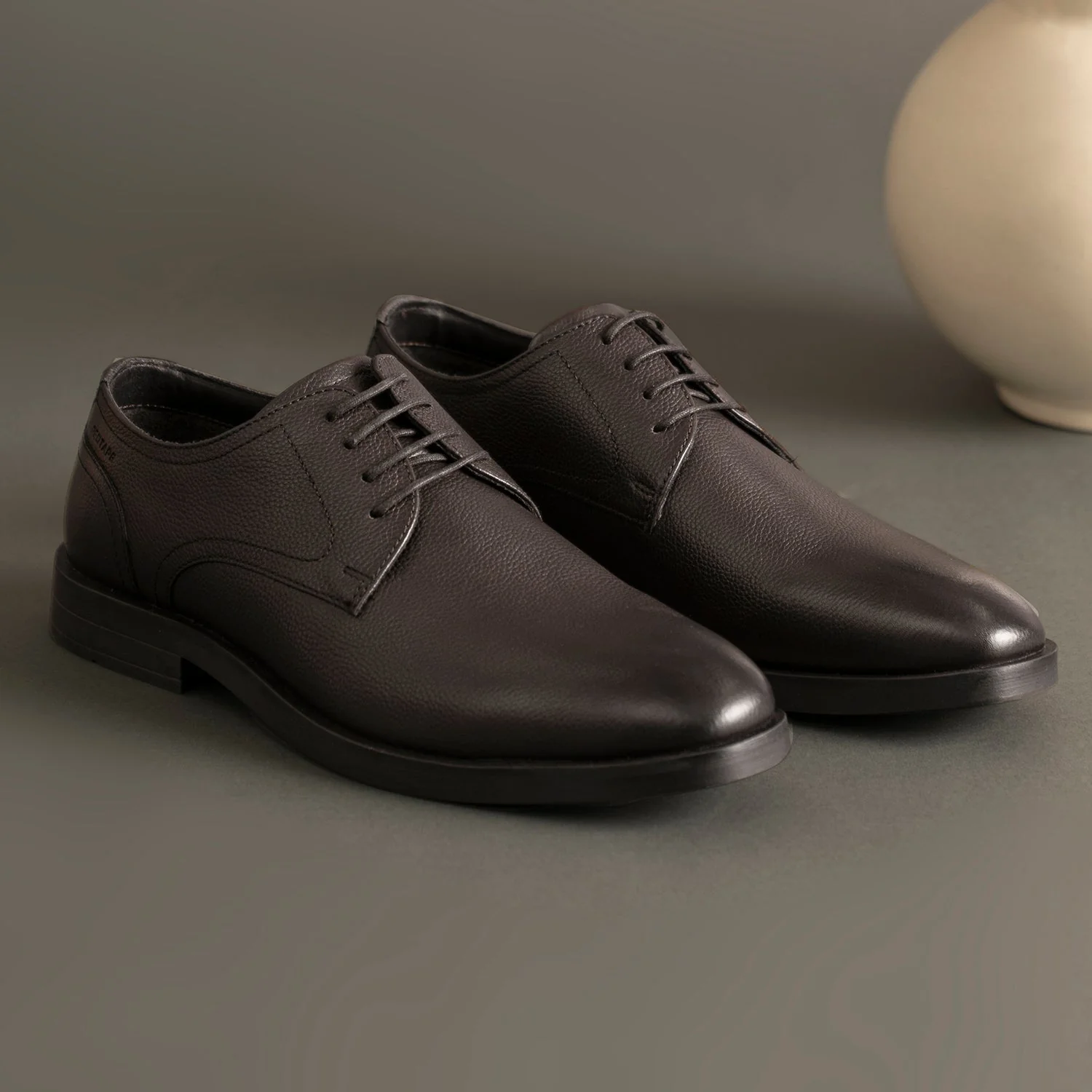 Brown Derby Shoes for Men - Image 6