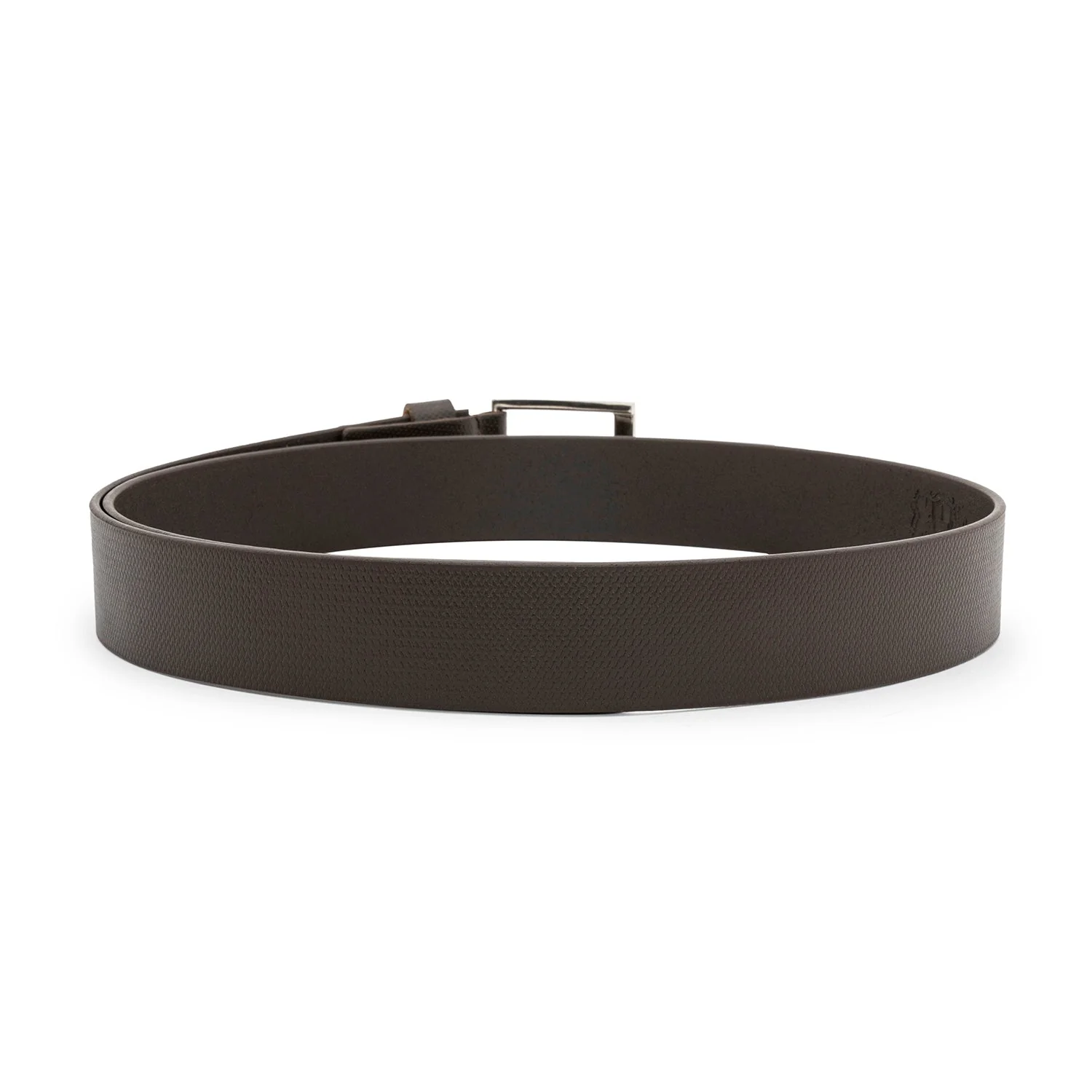 Brown Textured Leather Belt for Men | Classic and Durable - Image 6