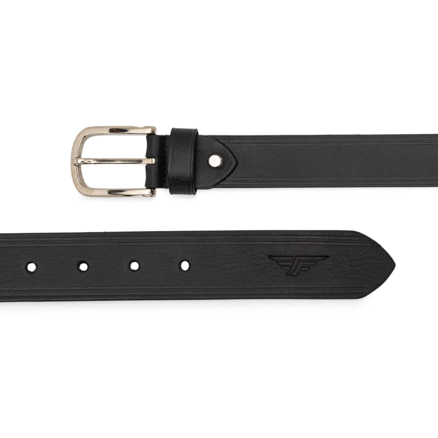 Buff Grain Solid Leather Belt for Men | Classic and Durable - Image 4