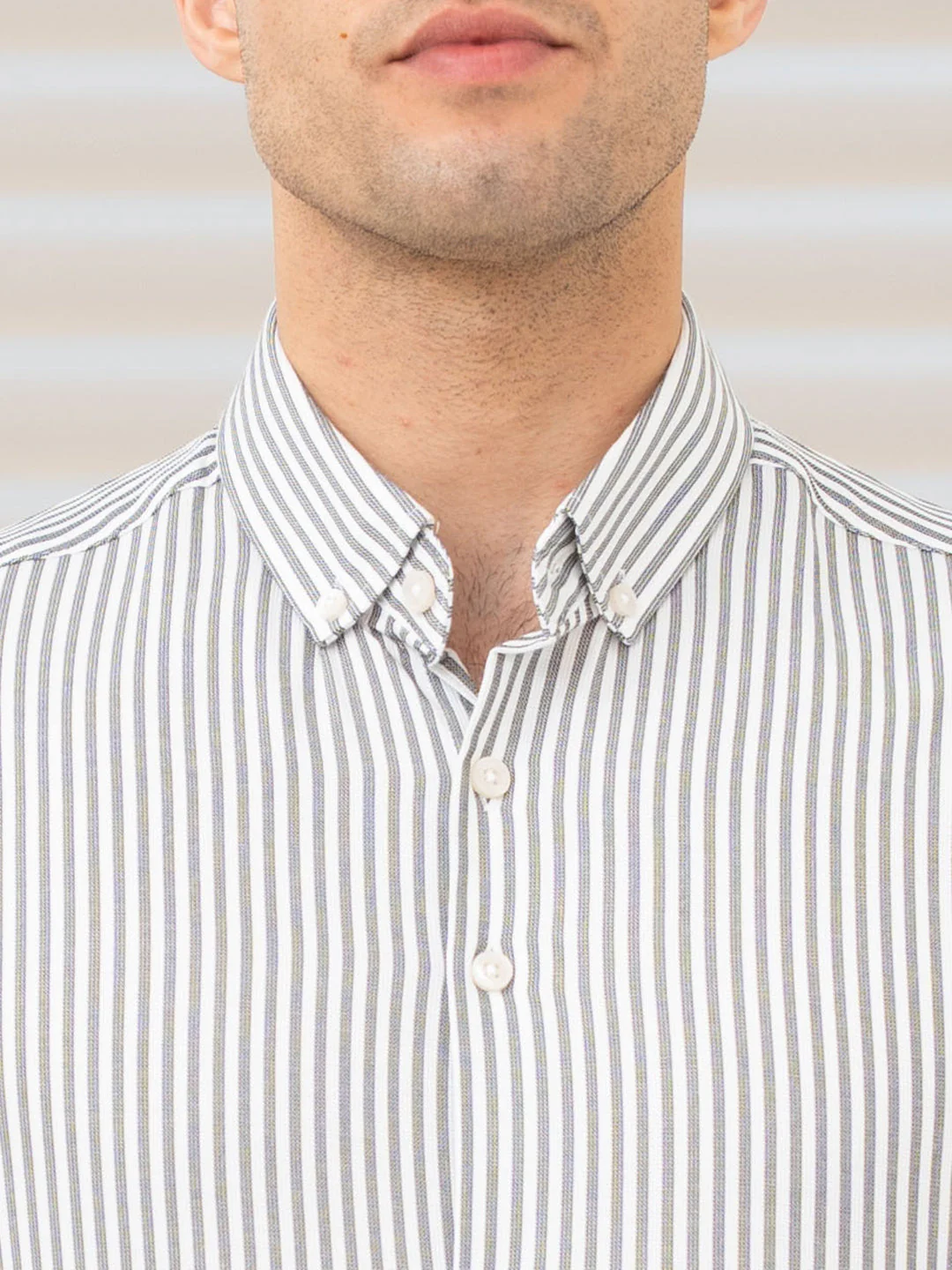 Button Down Striped Shirt for Men | Durable & Stylish - Image 4