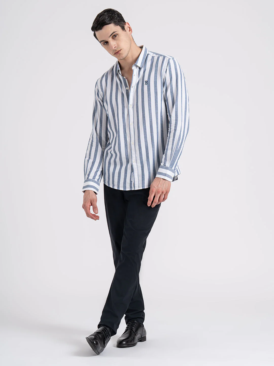 Button Down Striped Shirt for Men | Durable & Stylish - Image 5