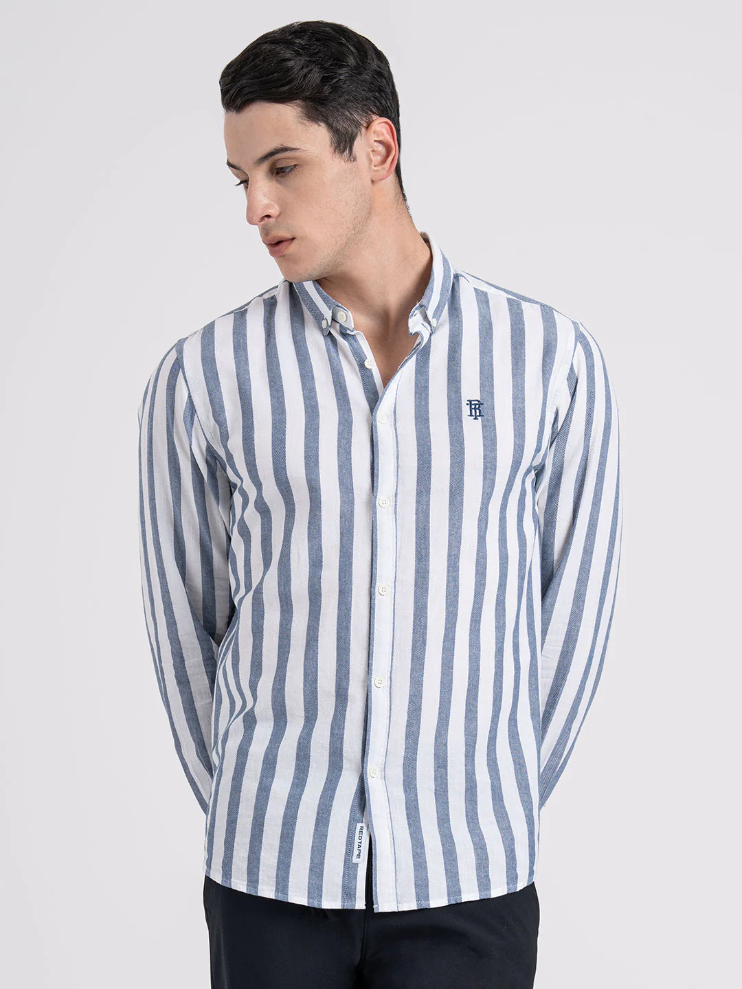 Button Down Striped Shirt for Men | Durable & Stylish - Image 6