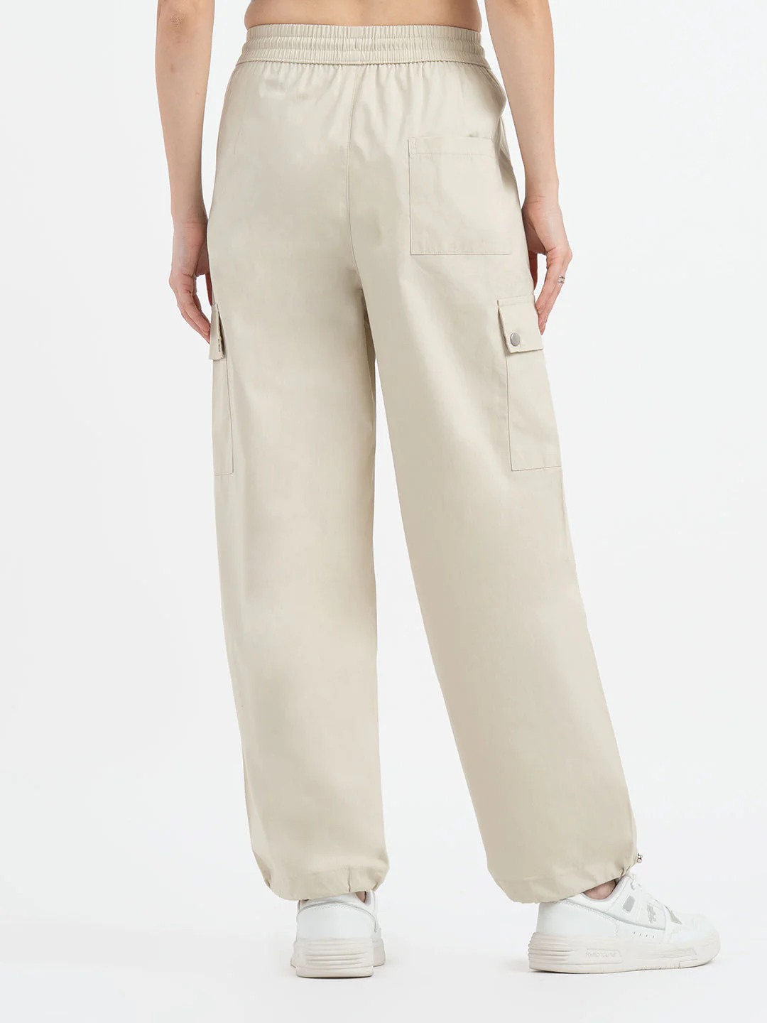 Cargo Pants for Women in Beige - Image 3