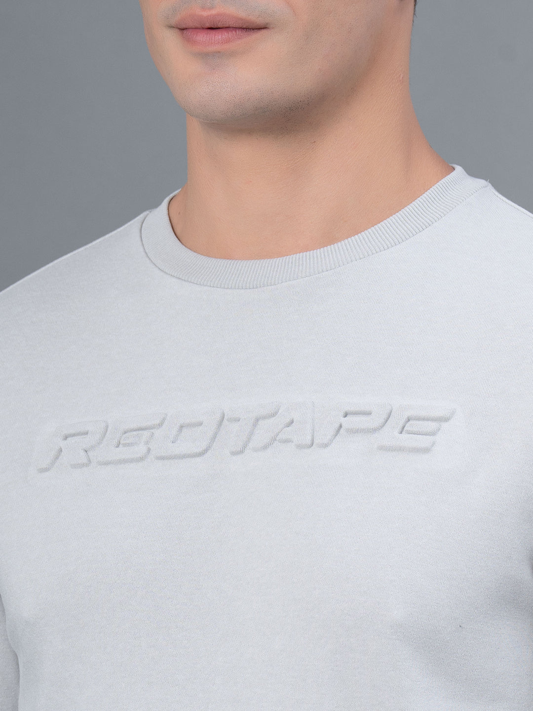 Casual Embossed Sweatshirt for Men - Image 4