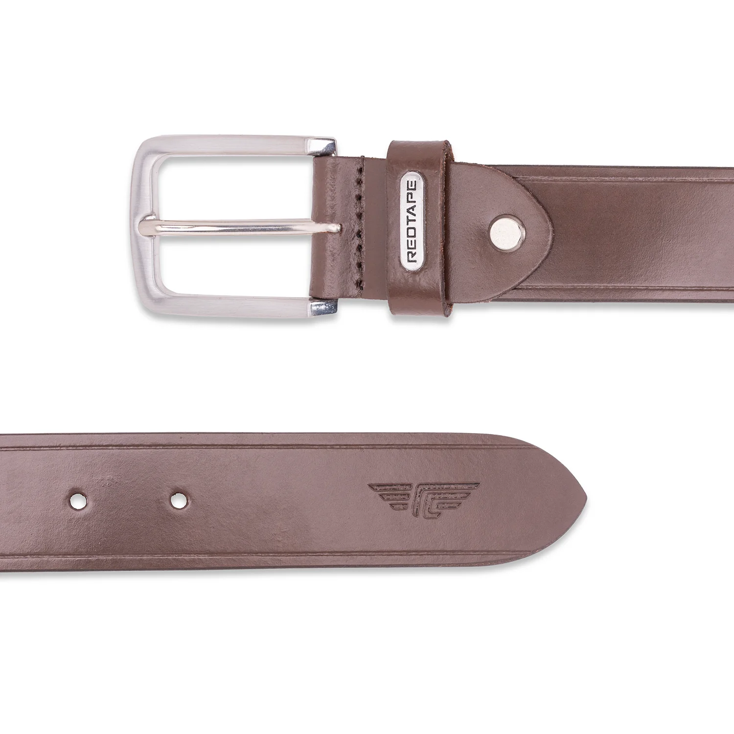 Genuine Brown Leather Belt For Men - Image 3