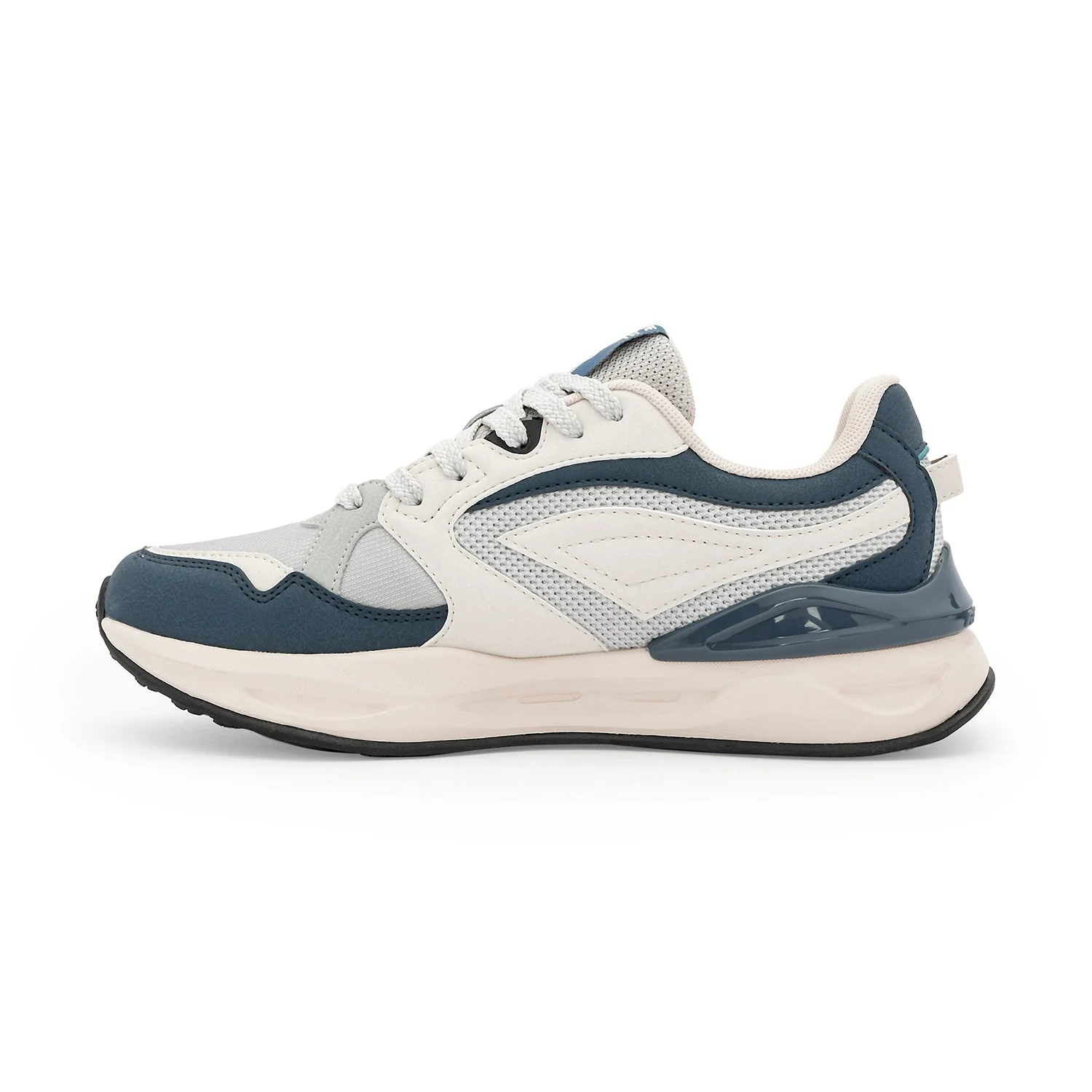 Casual Shoes for Men in Beige and Navy | Low-Cut Lifestyle Shoes. - Image 3