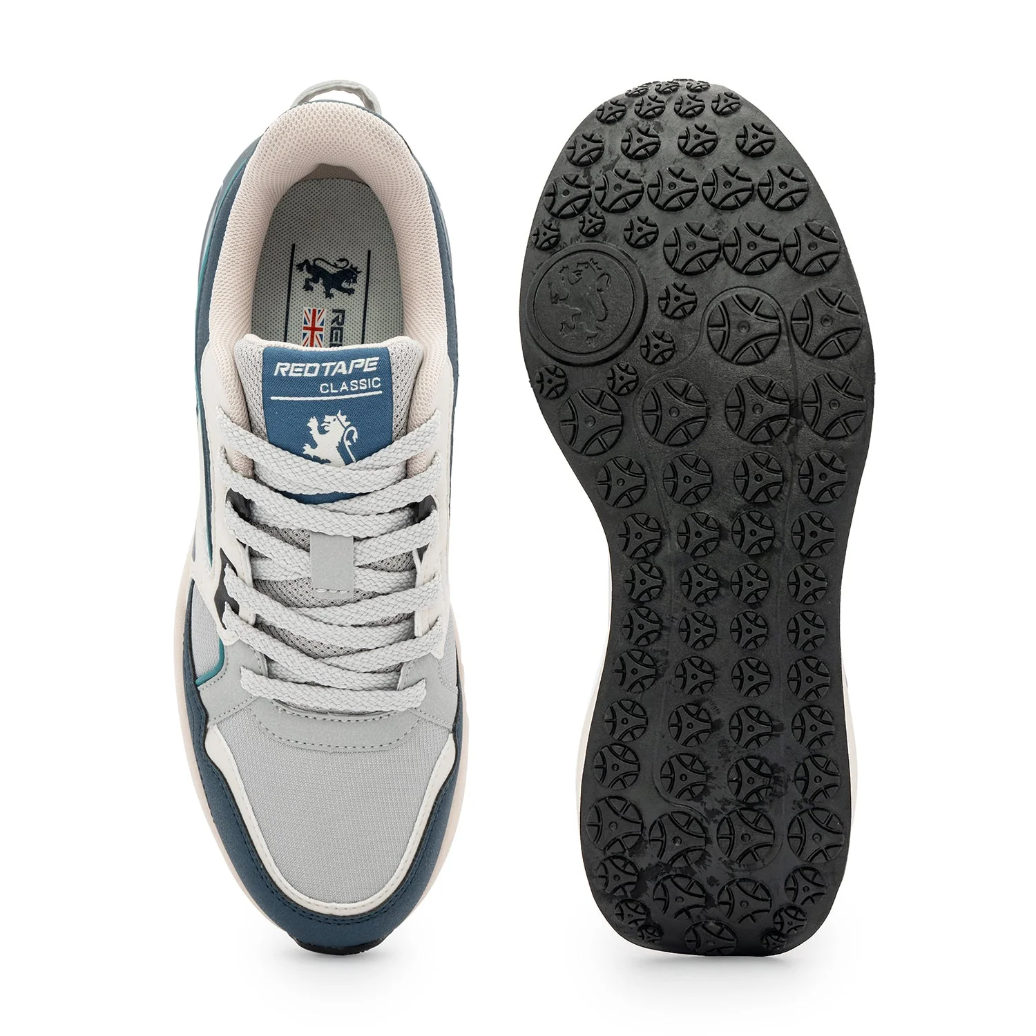 Casual Shoes for Men in Beige and Navy | Low-Cut Lifestyle Shoes. - Image 5