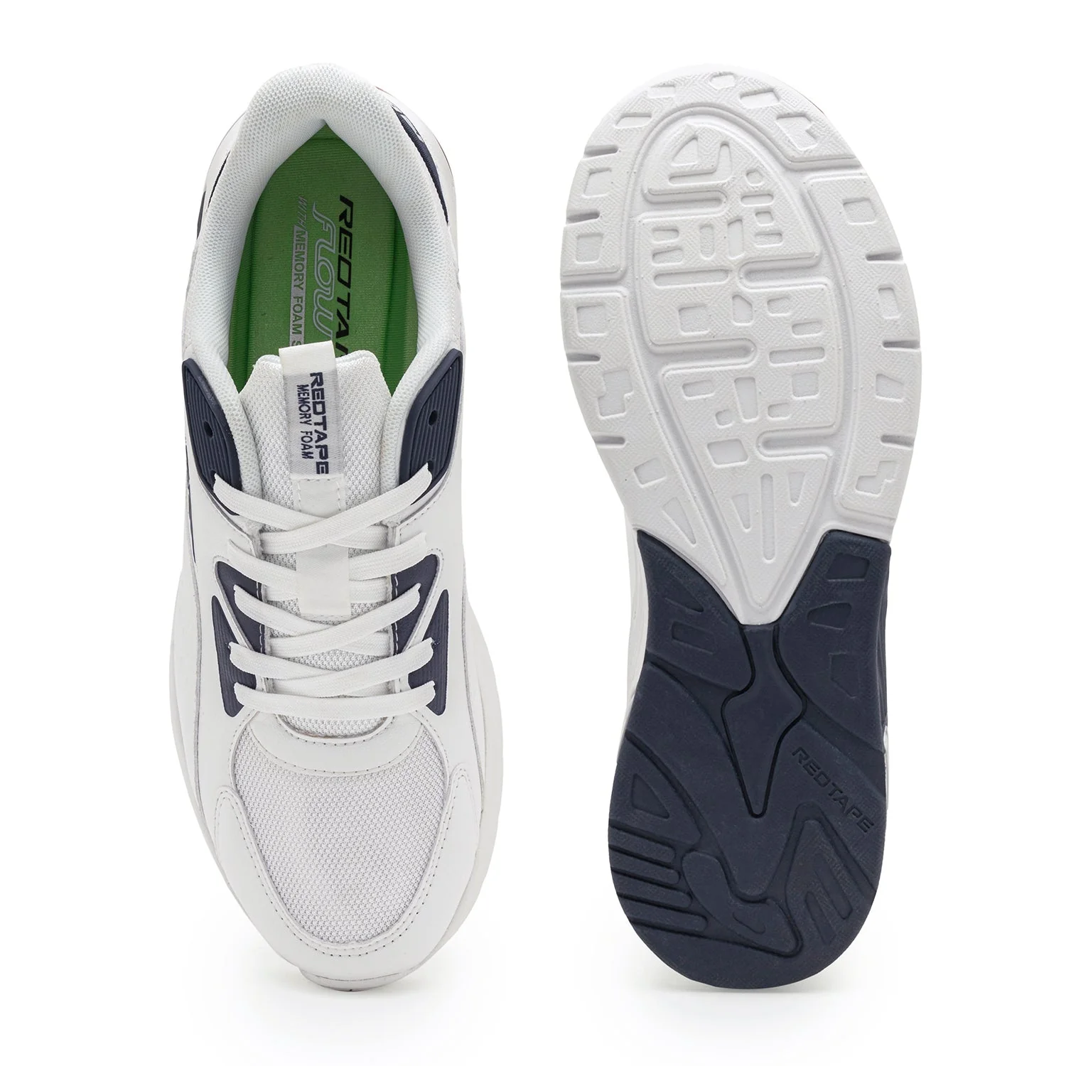 Casual Shoes for Men in White and Navy | Casual Shoes - Image 5