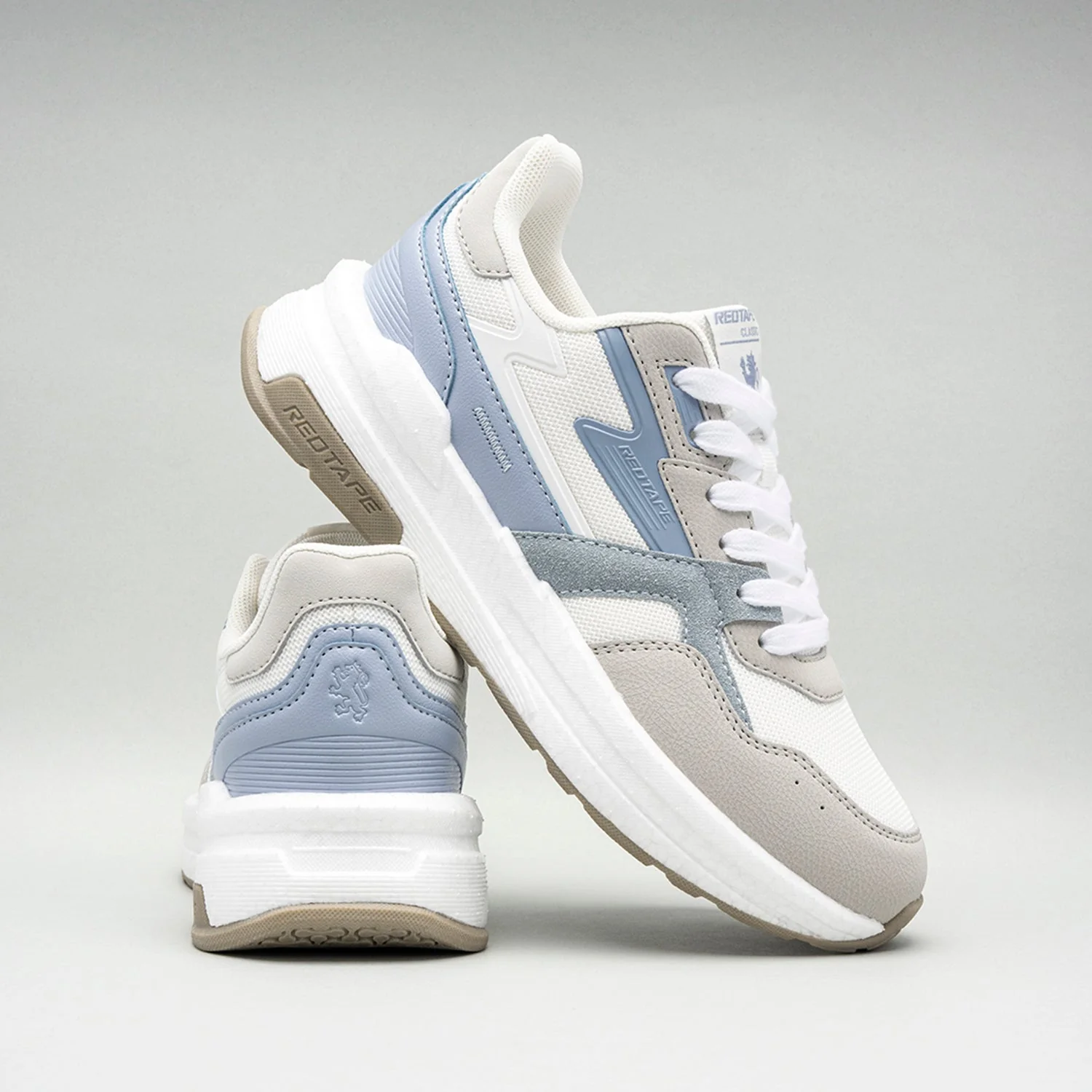 Casual Shoes for Women in Grey and Blue | Low-Cut Lifestyle Shoes. - Image 6