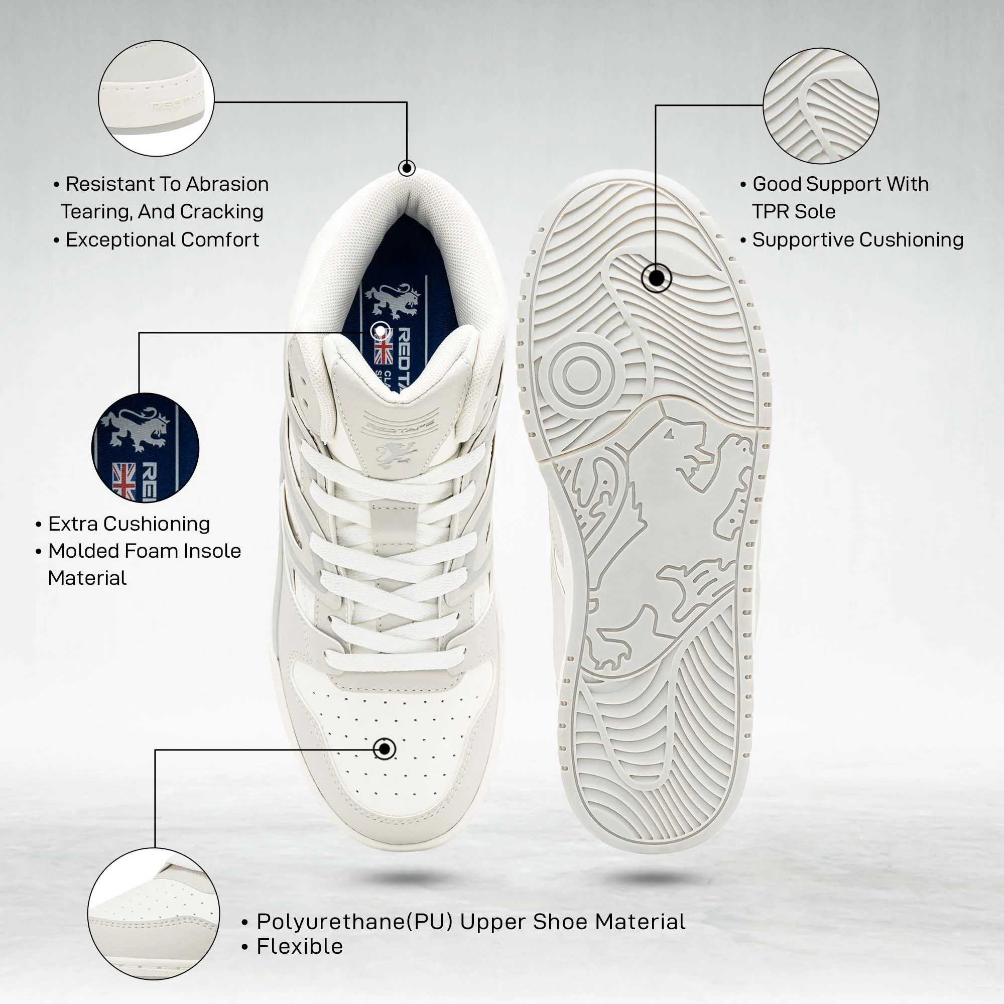 Red Tape Casual Sneaker Shoes for Men | Elegantly Rounded Front, Soothing Insole & Impact-Resistant Comfort - Image 7