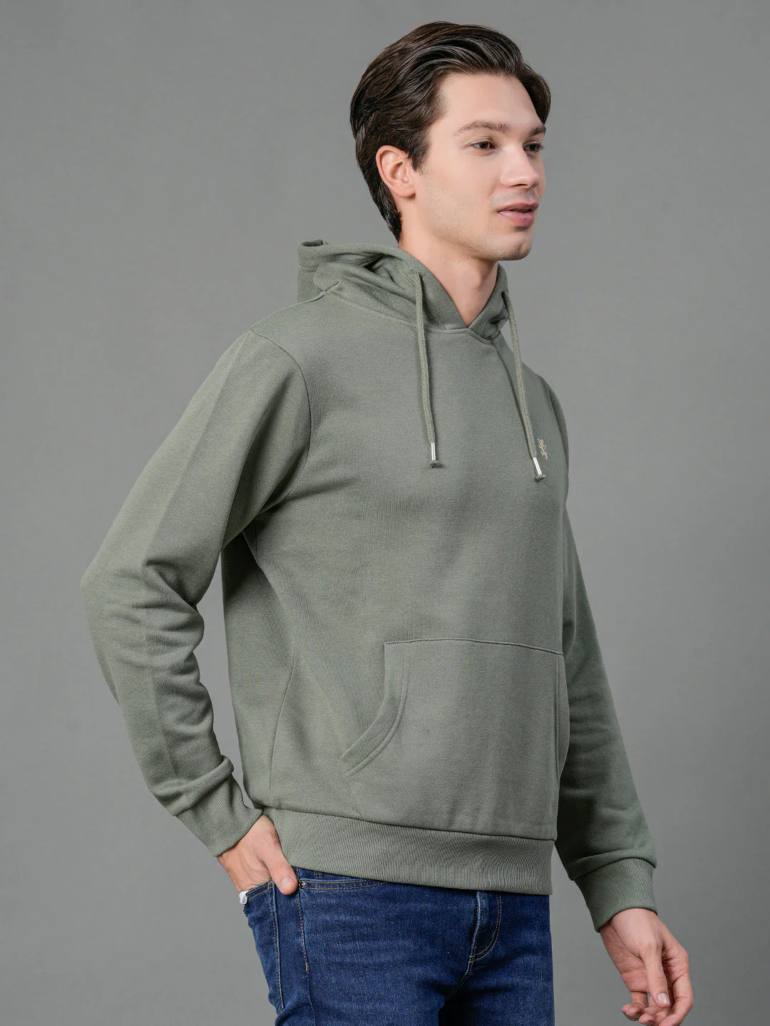 Casual Solid Hoodie For Men - Image 6