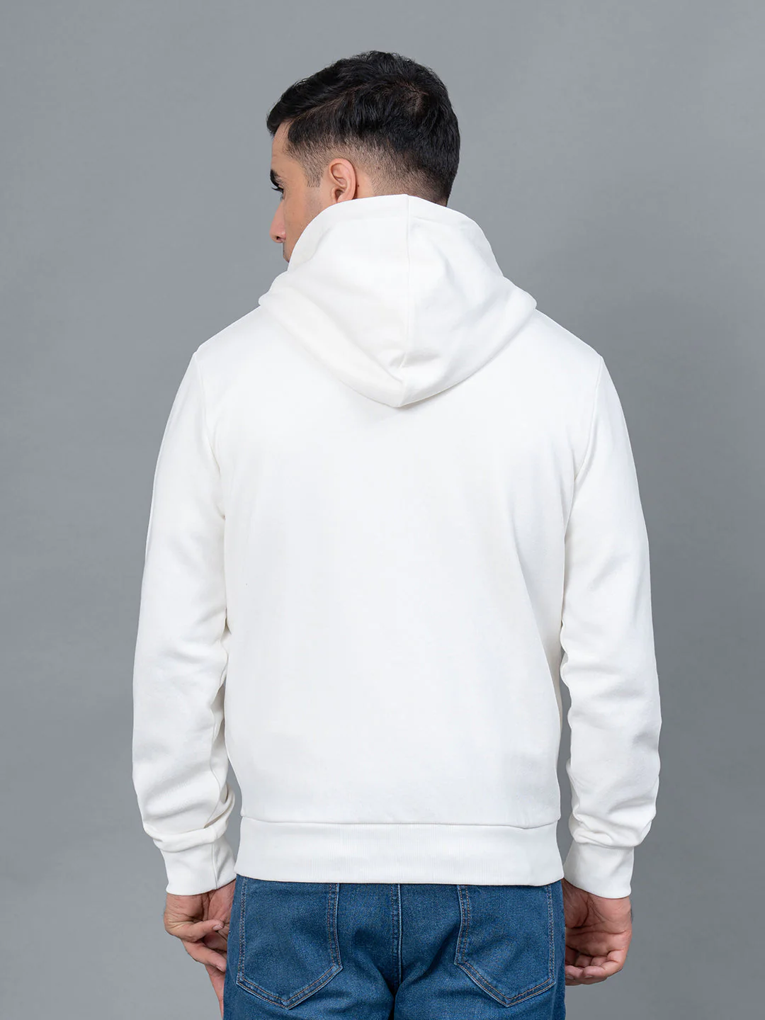 Casual Solid Hoodie With Zipper for Men - Image 3