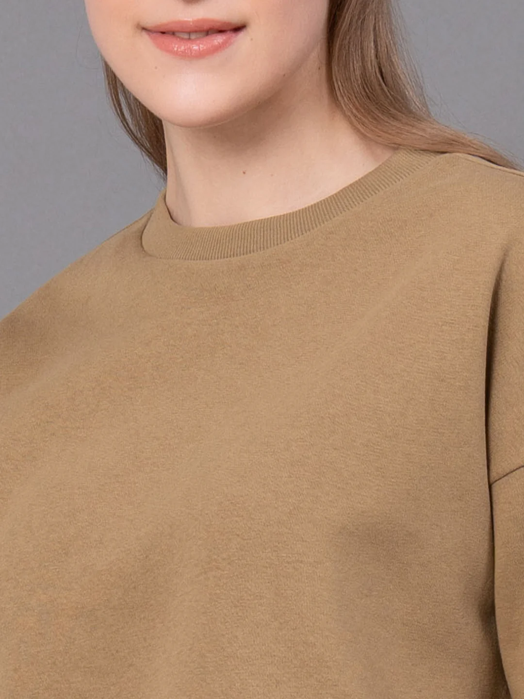 Casual Solid Sweatshirt for Women - Image 3