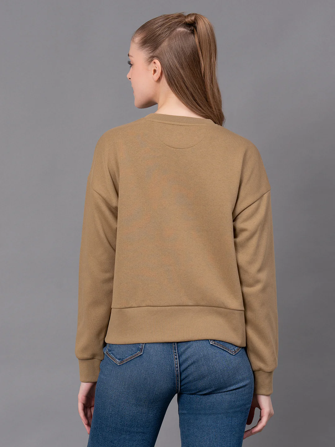 Casual Solid Sweatshirt for Women - Image 4