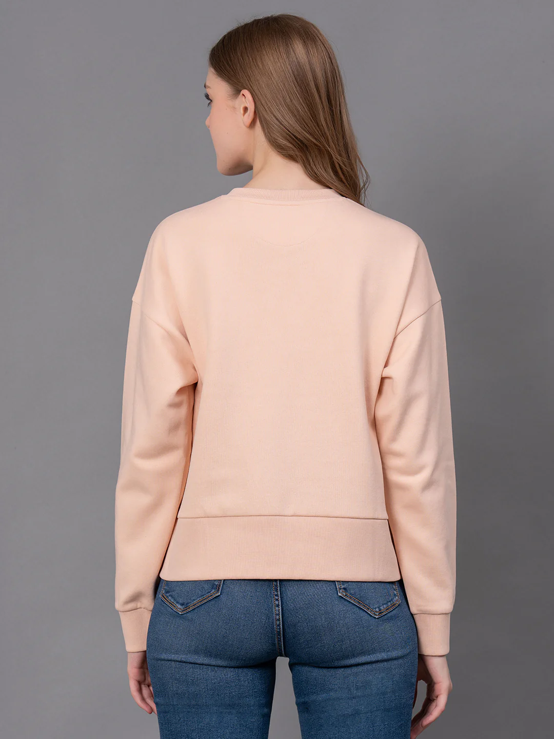 Casual Solid Sweatshirt for Women - Image 3