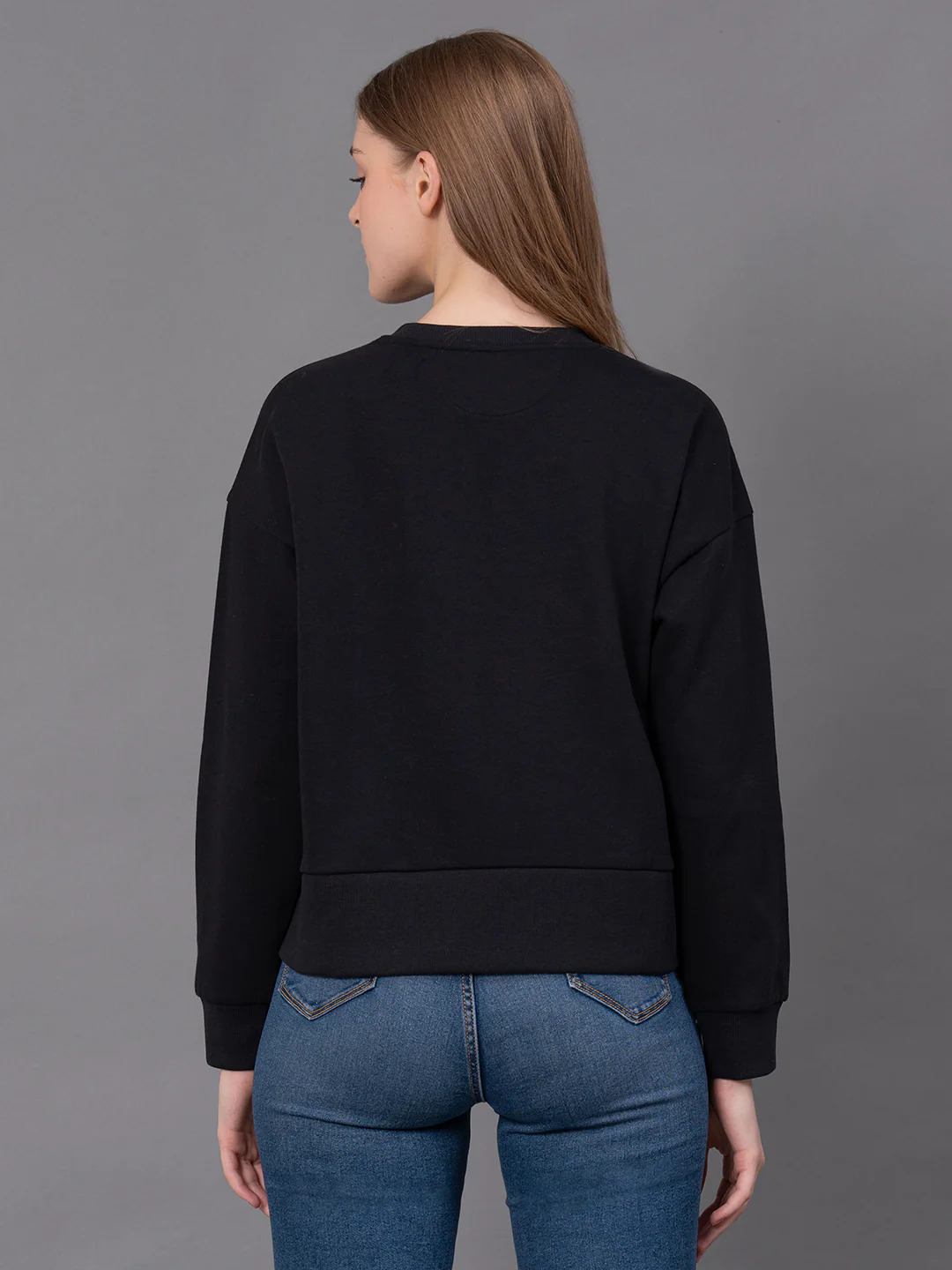 Casual Solid Sweatshirt for Women - Image 3