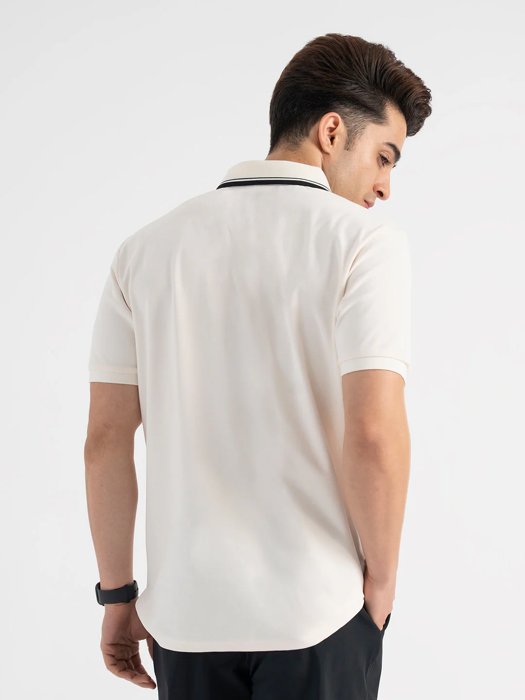 Casual White Polo T-Shirt for Men | Smart Casual Wear - Image 3